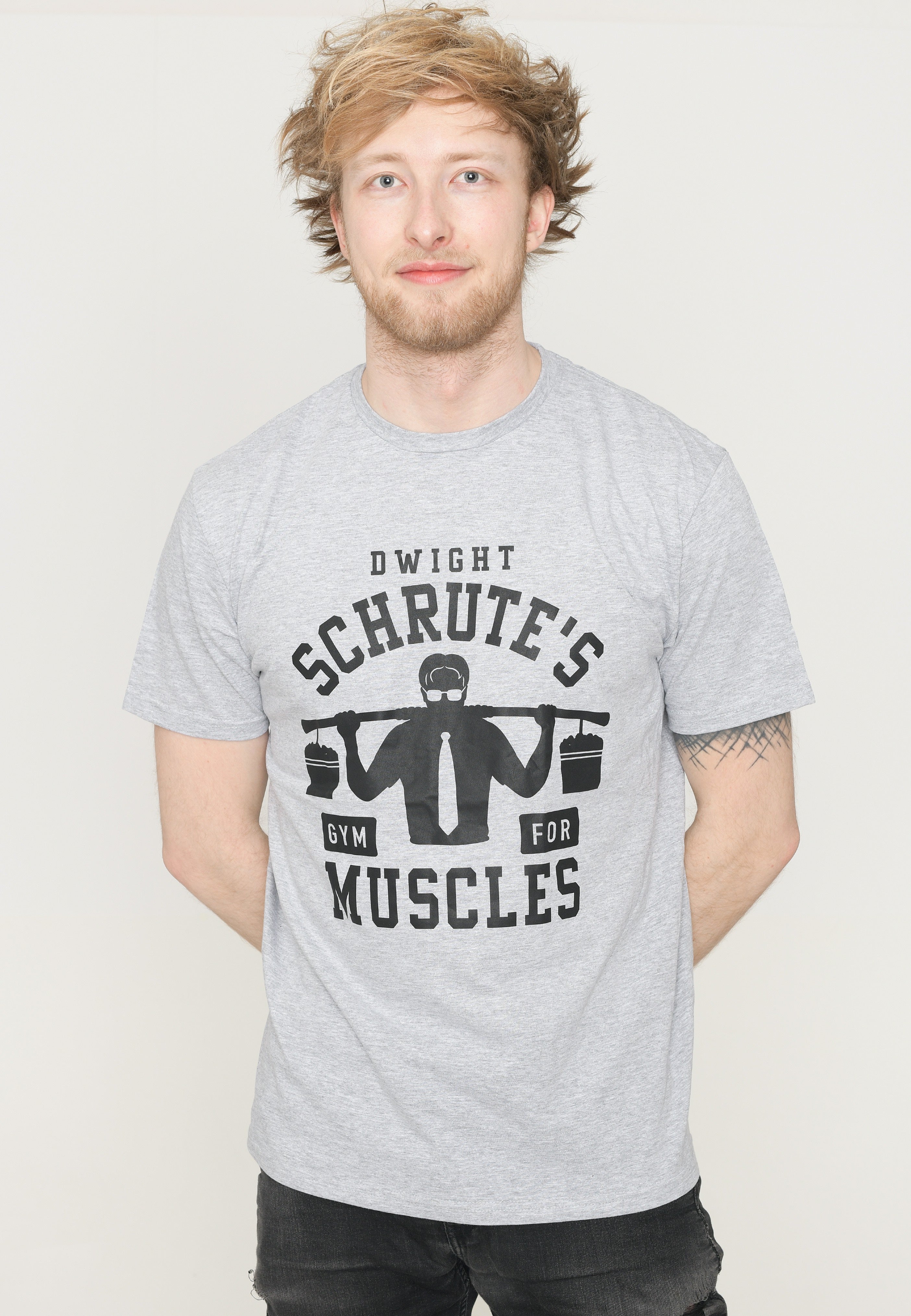 The Office - Dwight Schrute's Gym Heather Grey - T-Shirt | Men-Image