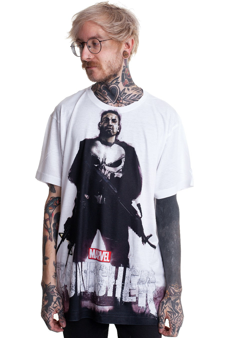 The Punisher - Allover White - T-Shirt | Men-Image