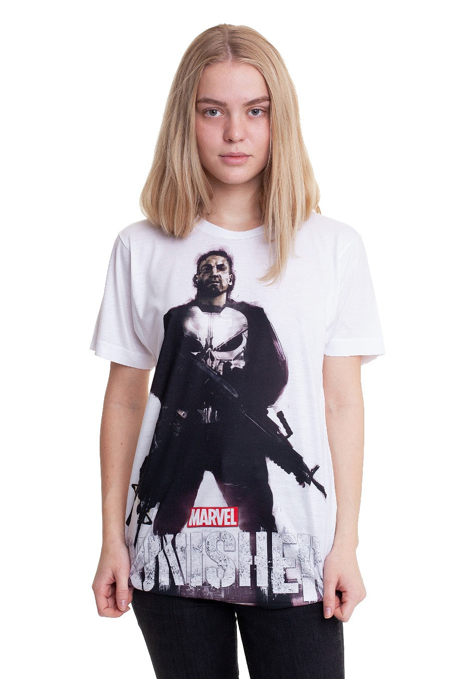 The Punisher - Allover White - T-Shirt | Women-Image