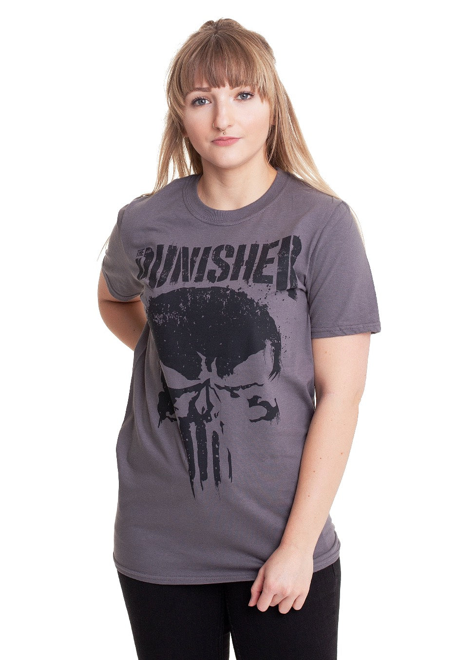 The Punisher - Big Skull Grey - T-Shirt | Women-Image