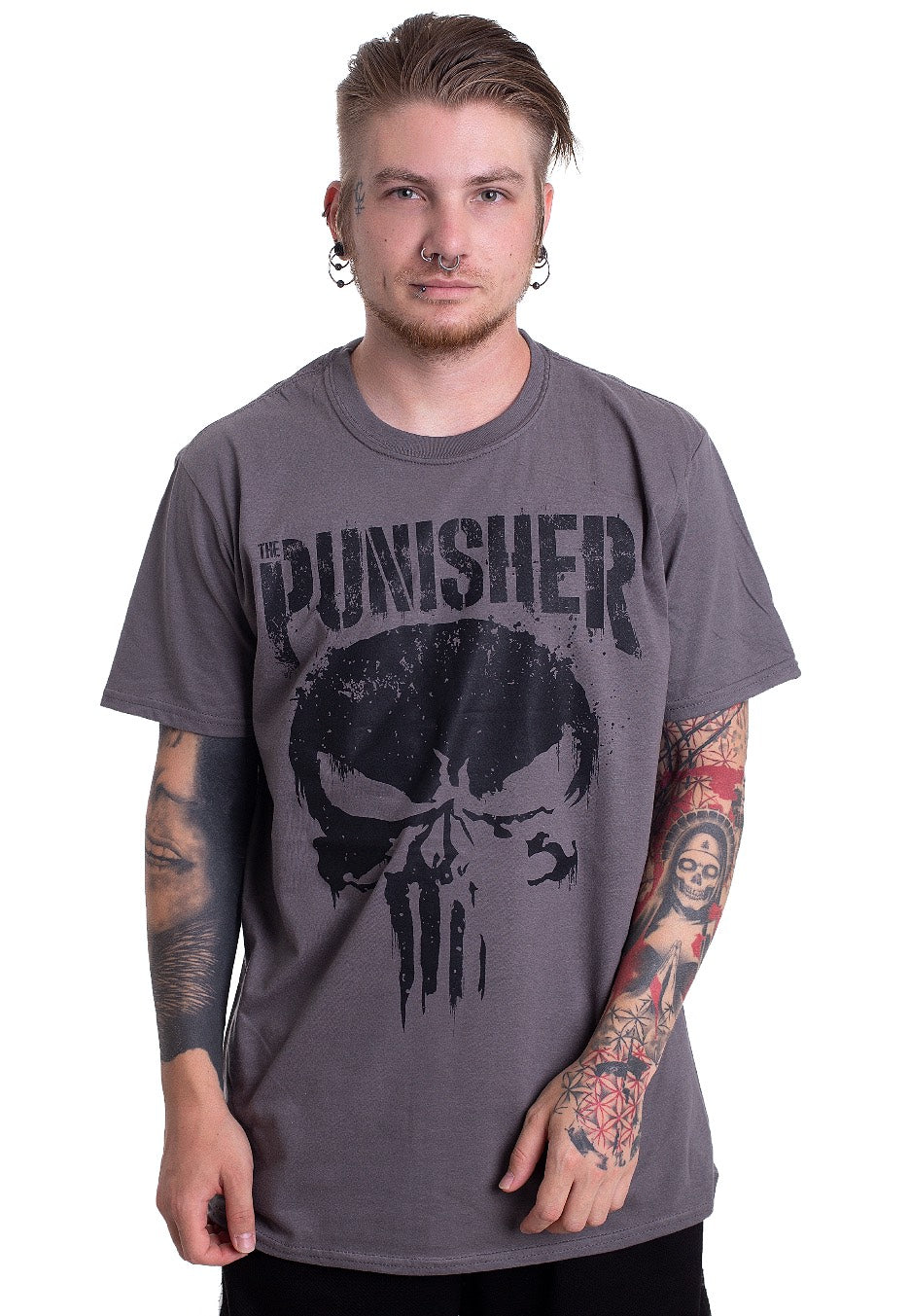 The Punisher - Big Skull Grey - T-Shirt | Men-Image