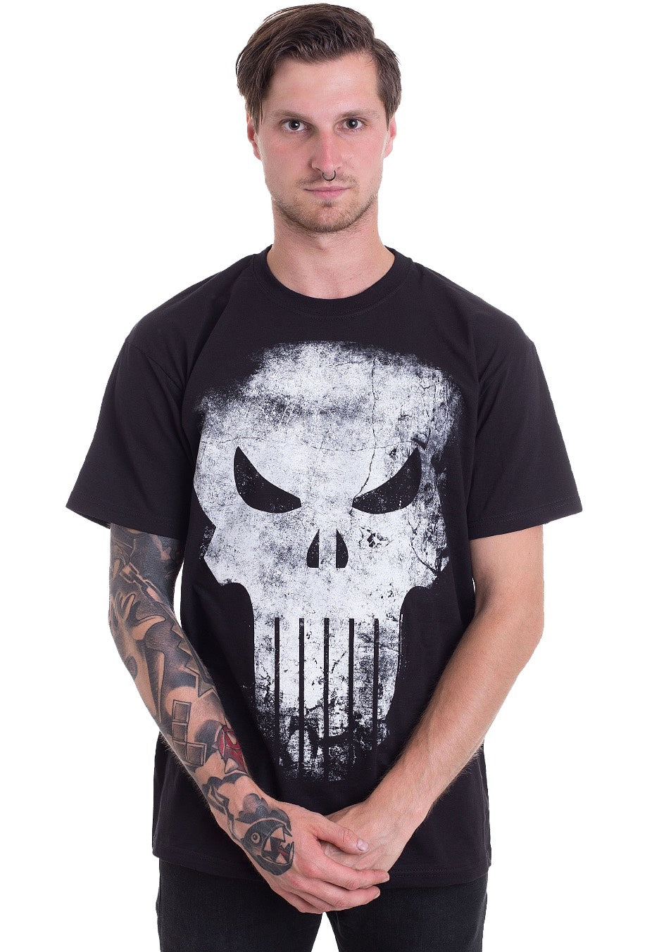 The Punisher - Distressed Skull - T-Shirt | Men-Image