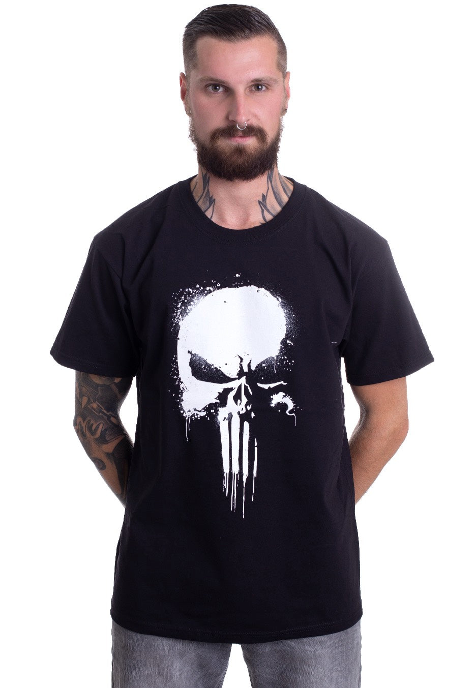 The Punisher - Paintspray Skull - T-Shirt | Men-Image