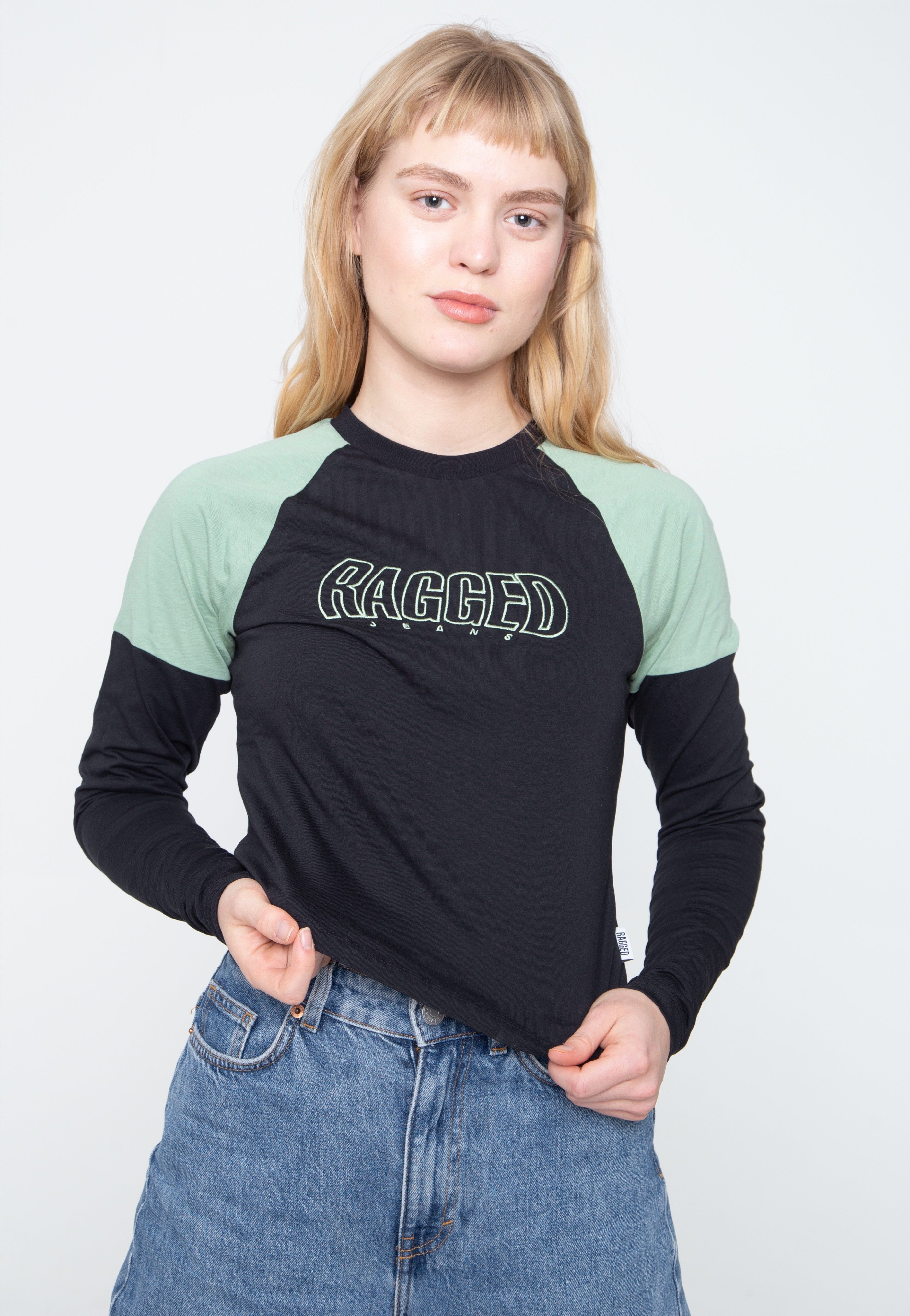 The Ragged Priest - Void Black/Green - Longsleeve | Women-Image