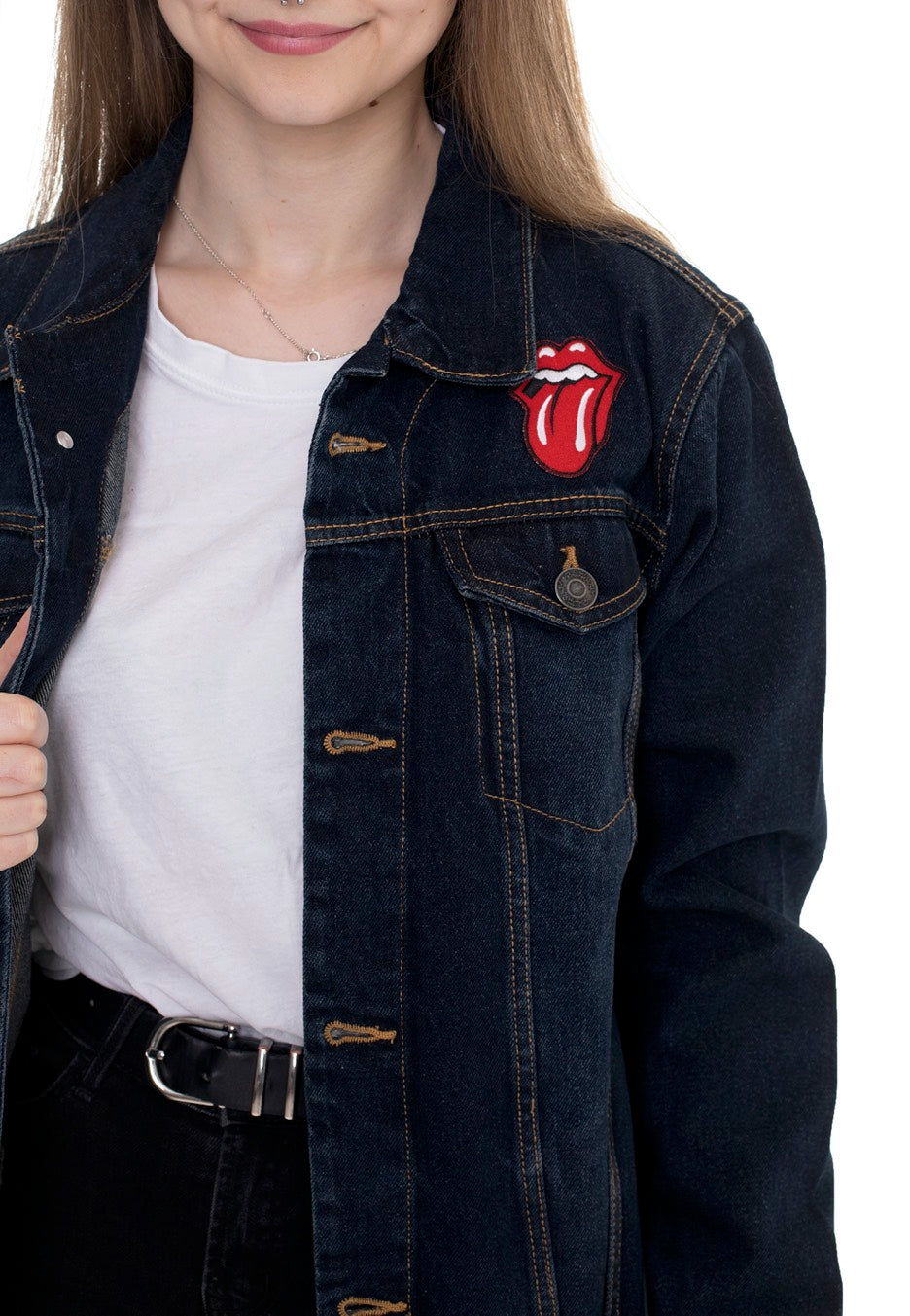 The Rolling Stones - Classic Tongue - Jeans Jacket | Women-Image