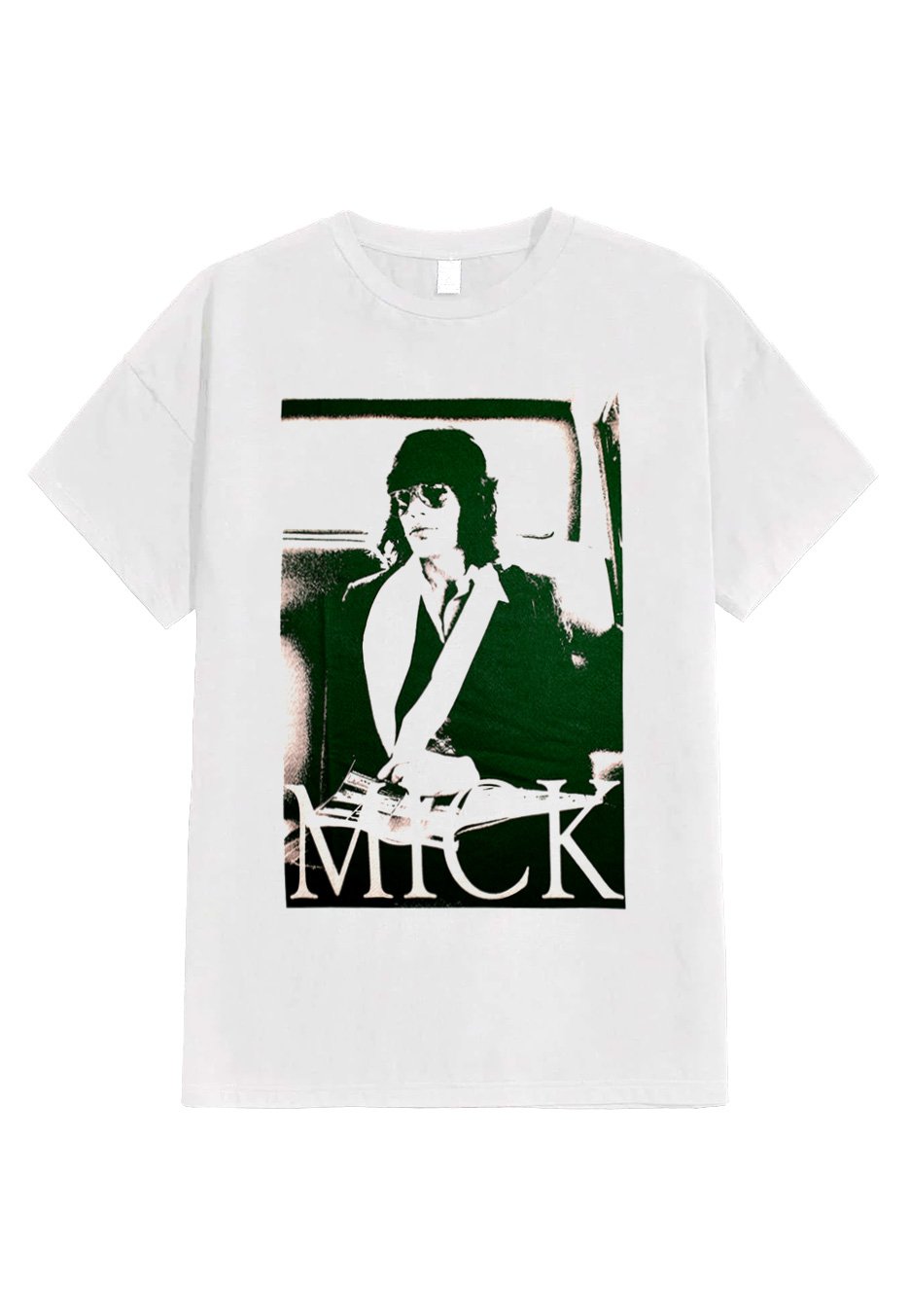 The Rolling Stones - Mick Photo V1 White - T-Shirt | Neutral-Image