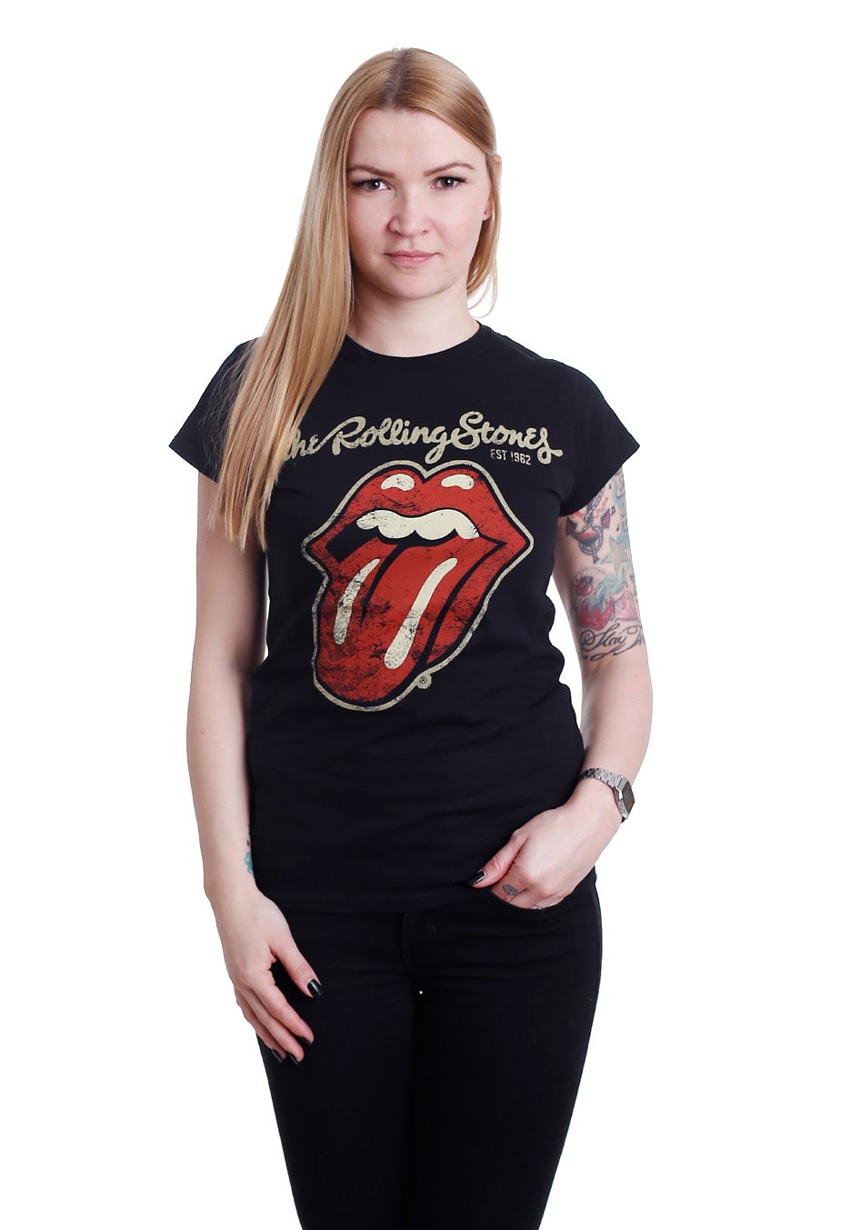 The Rolling Stones - Plastered Tongue - Girly | Women-Image