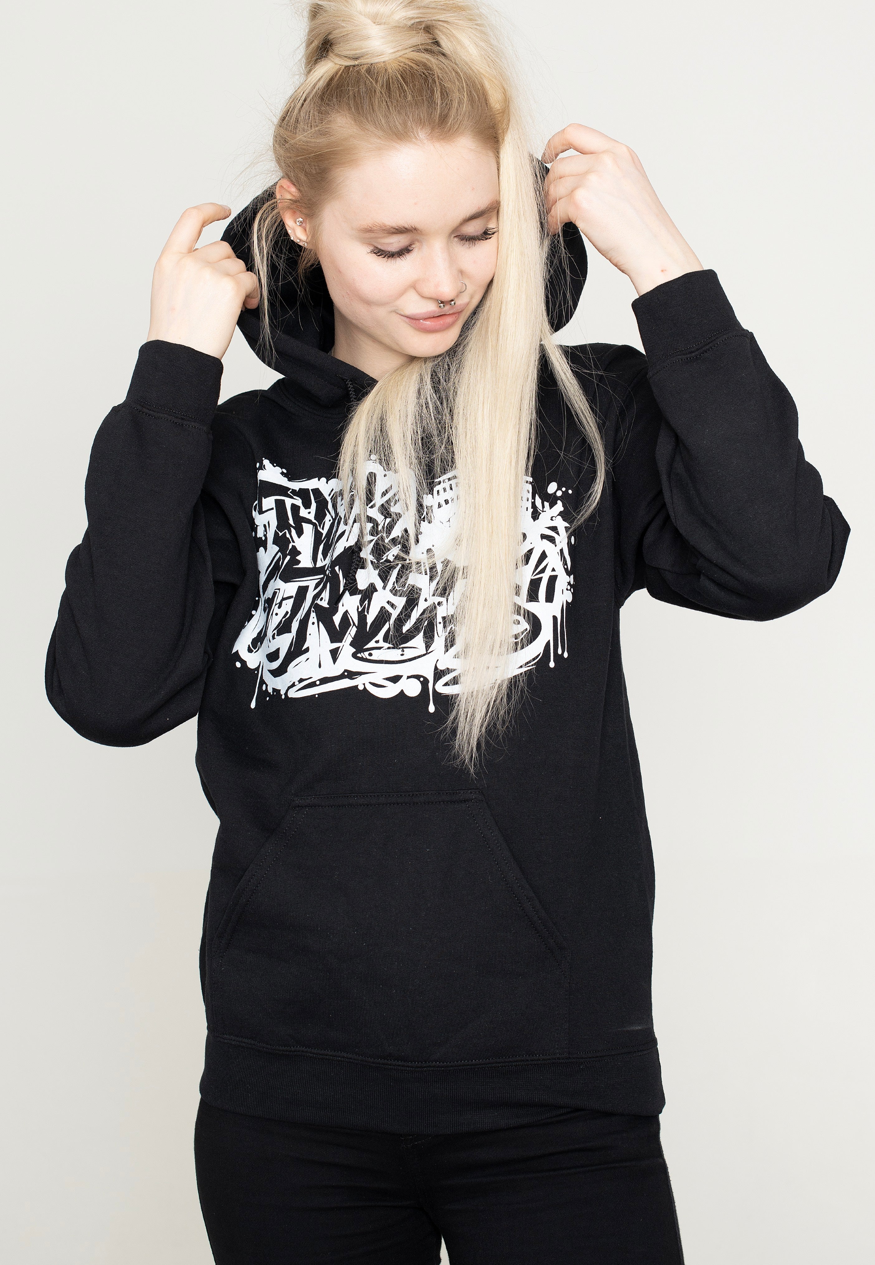 These Streets - Stacked Logo Graff - Hoodie | Women-Image