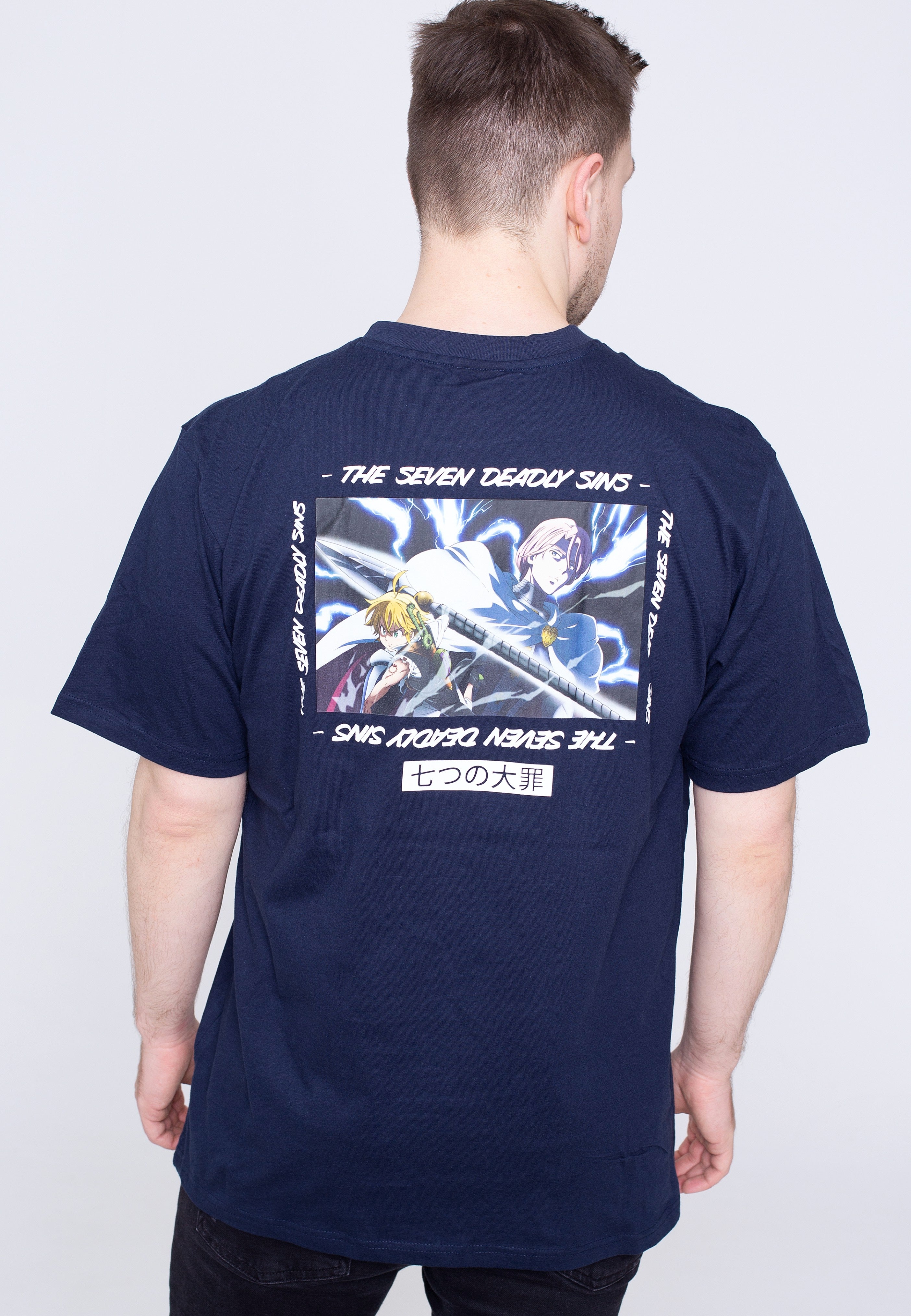 The Seven Deadly Sins - Meliodas and Gilthunder Blue - T-Shirt | Men-Image