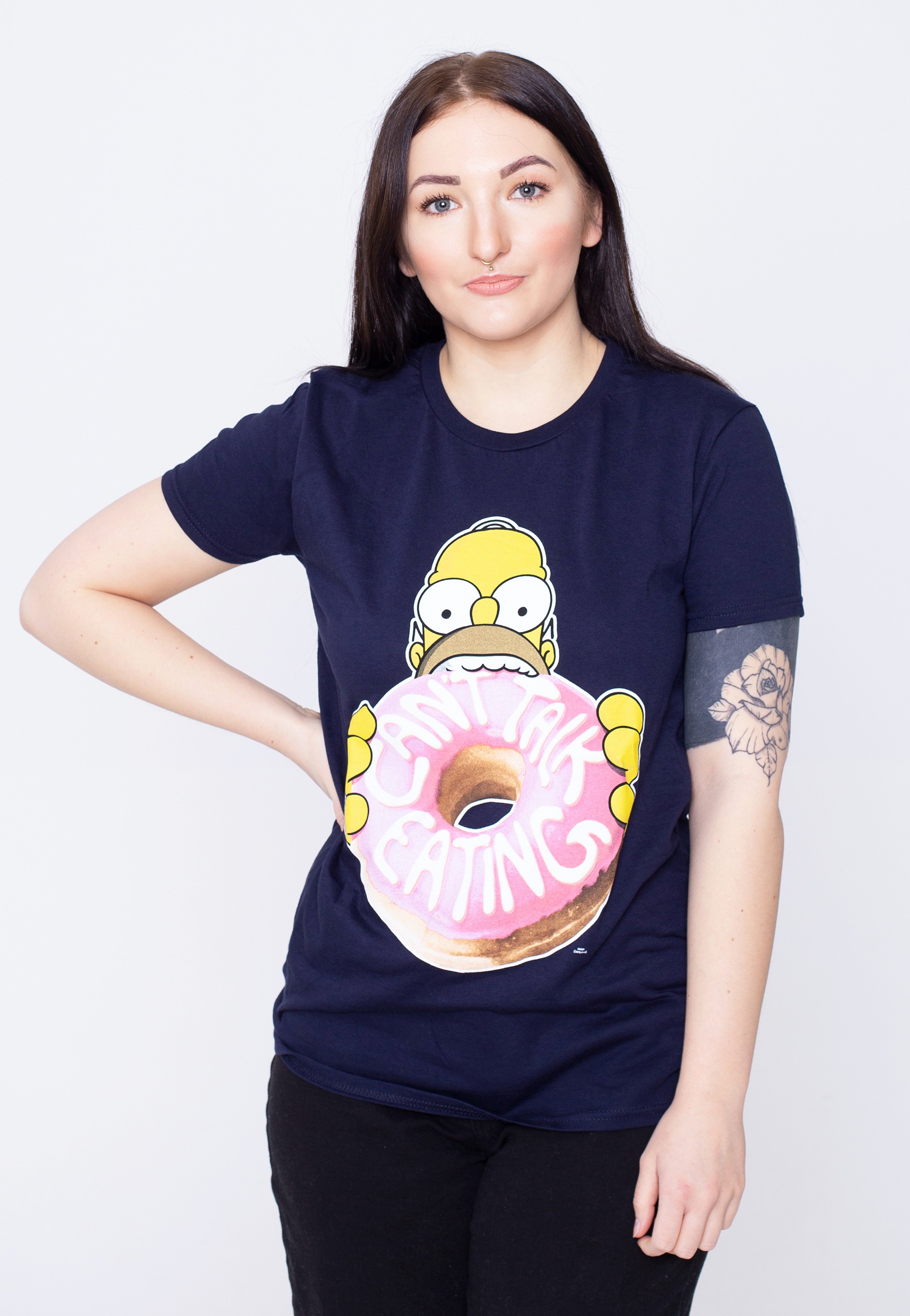 The Simpsons - Donut Navy - T-Shirt | Women-Image