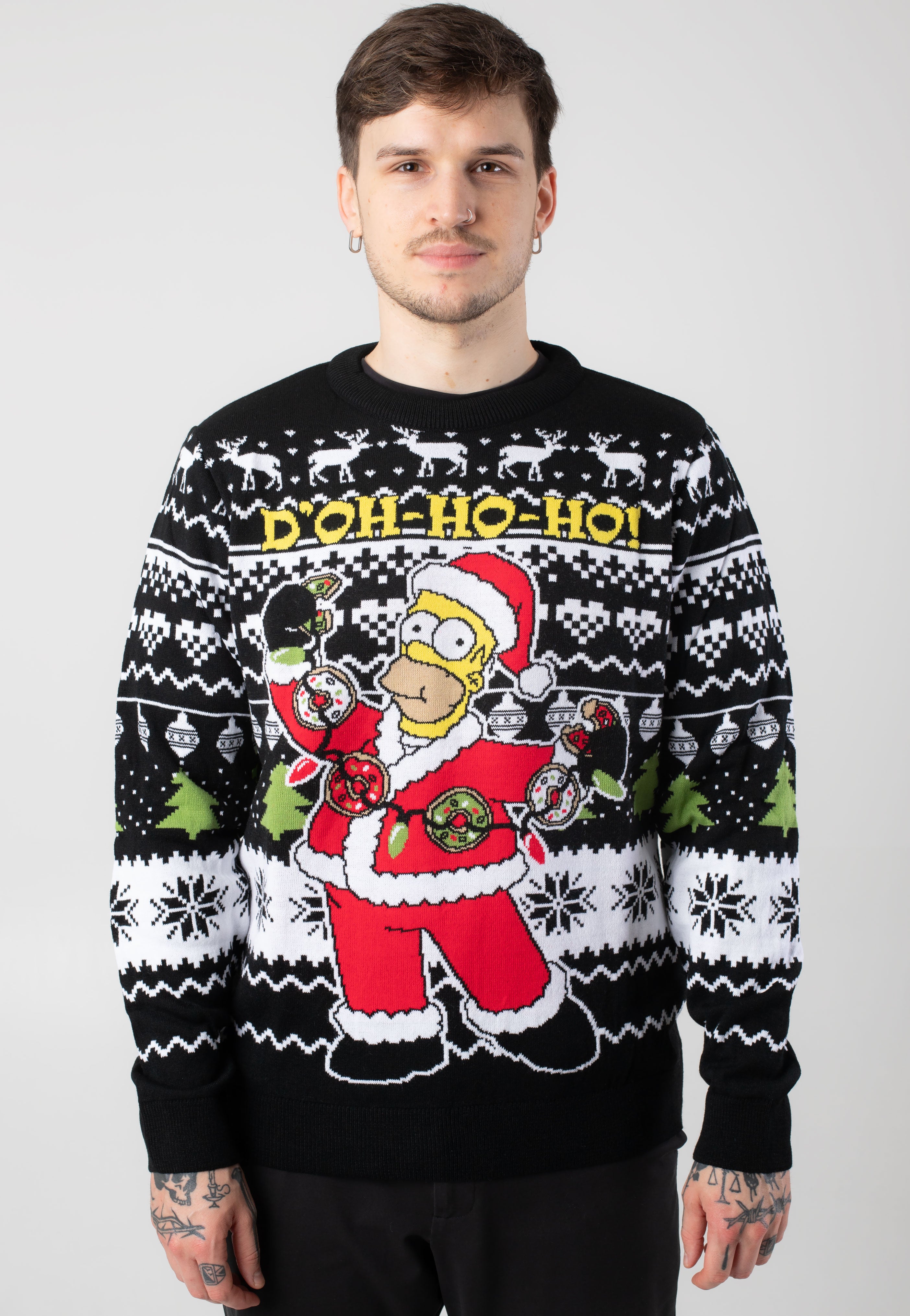 The Simpsons - Homer Xmas Knit - Pullover | Men-Image