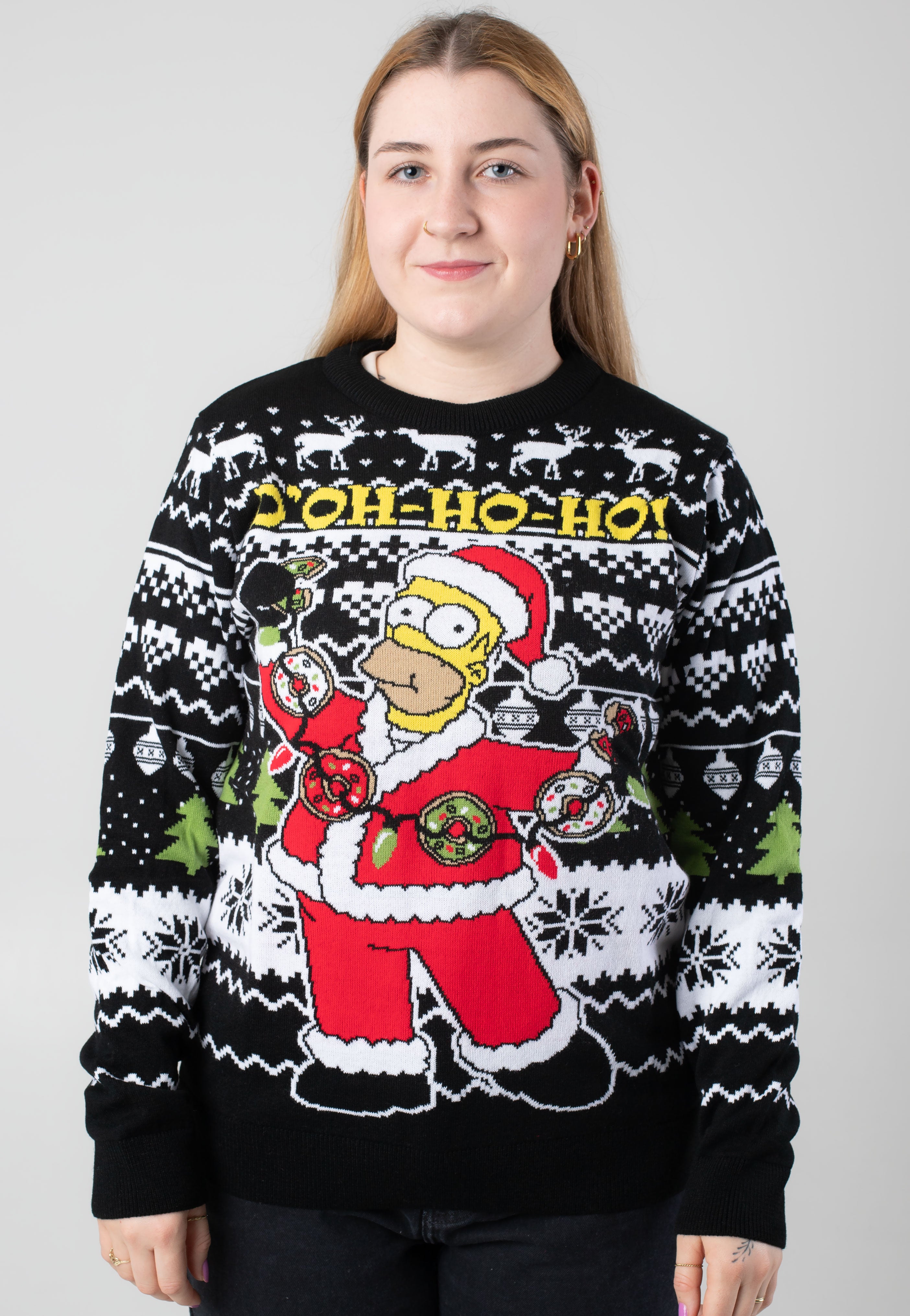 The Simpsons - Homer Xmas Knit - Pullover | Women-Image