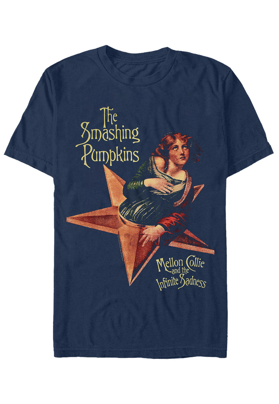 The Smashing Pumpkins - Mellon Collie Cover Navy - T-Shirt | Neutral-Image