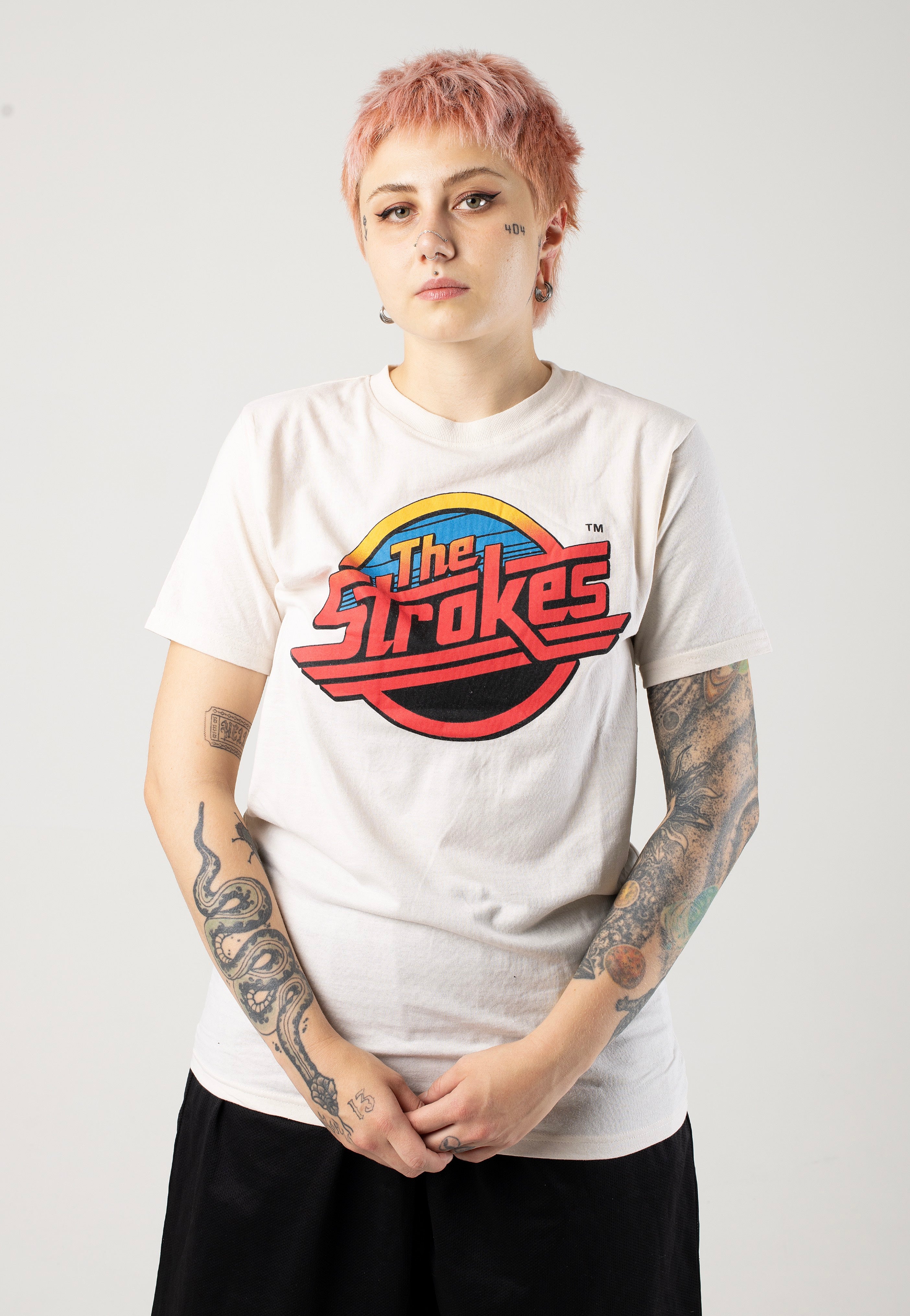 The Strokes - Red Logo Beige - T-Shirt | Women-Image