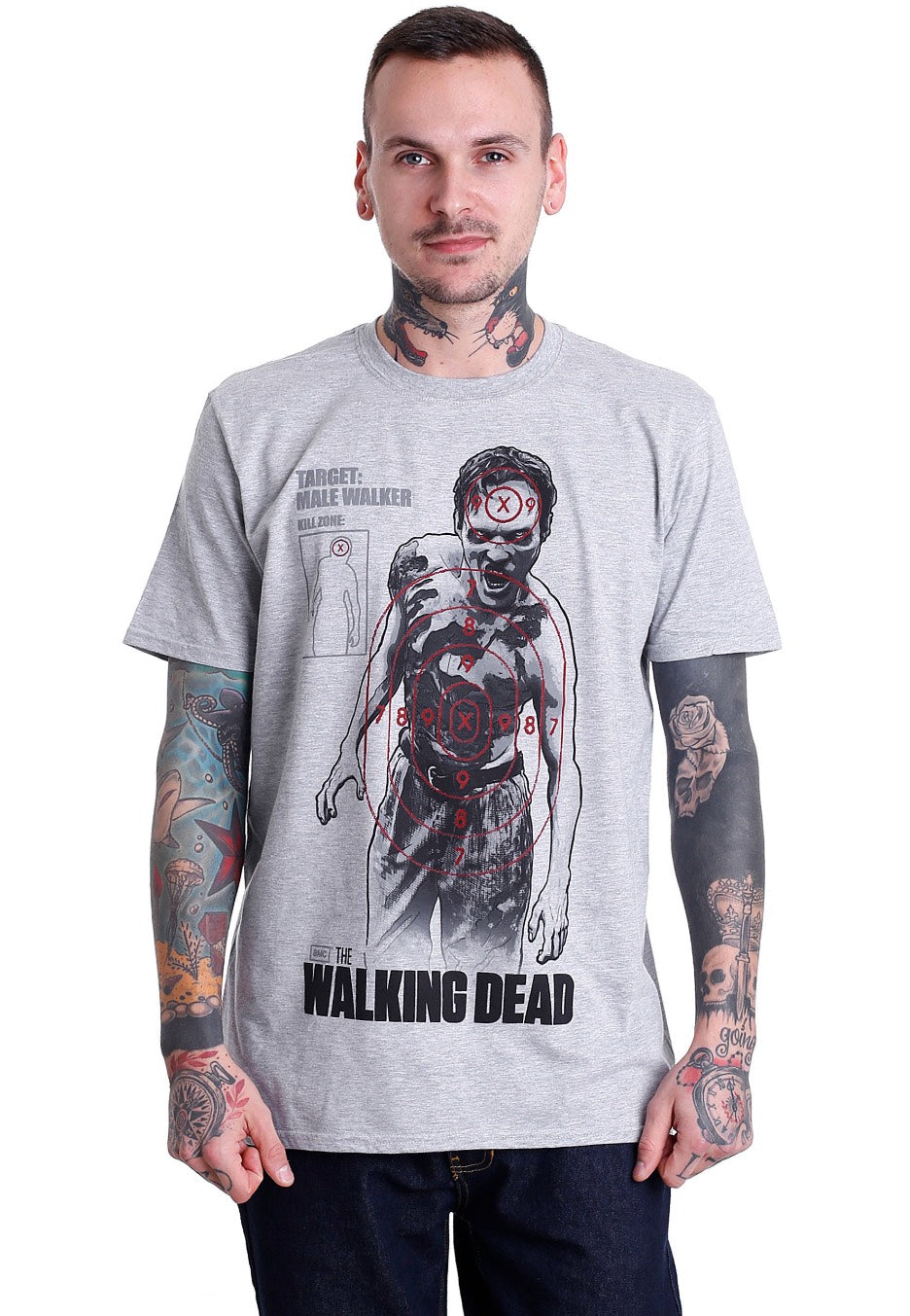 The Walking Dead - Target Male Walker Grey - T-Shirt | Men-Image