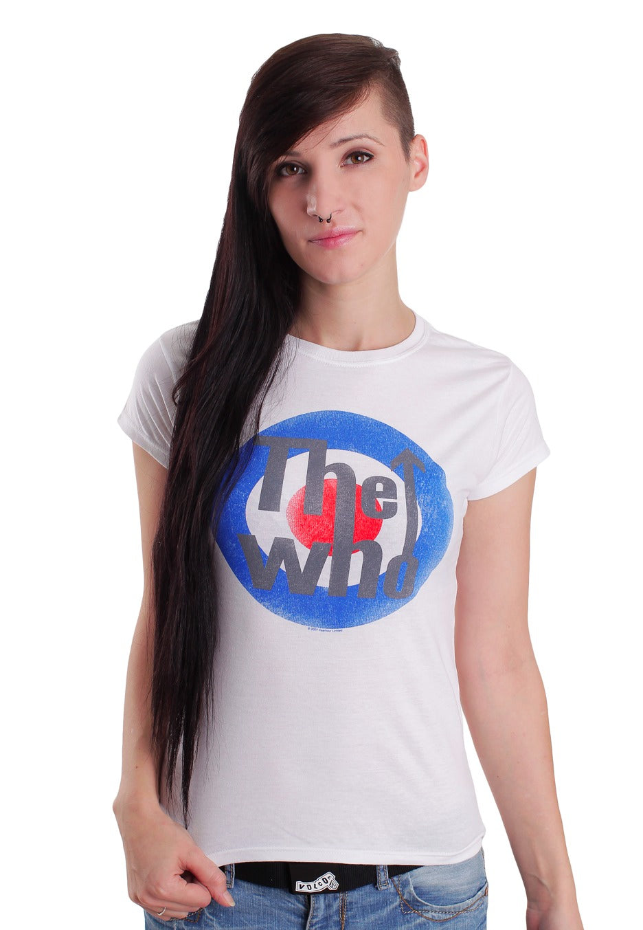 The Who - Bullseye White - Girly | Women-Image