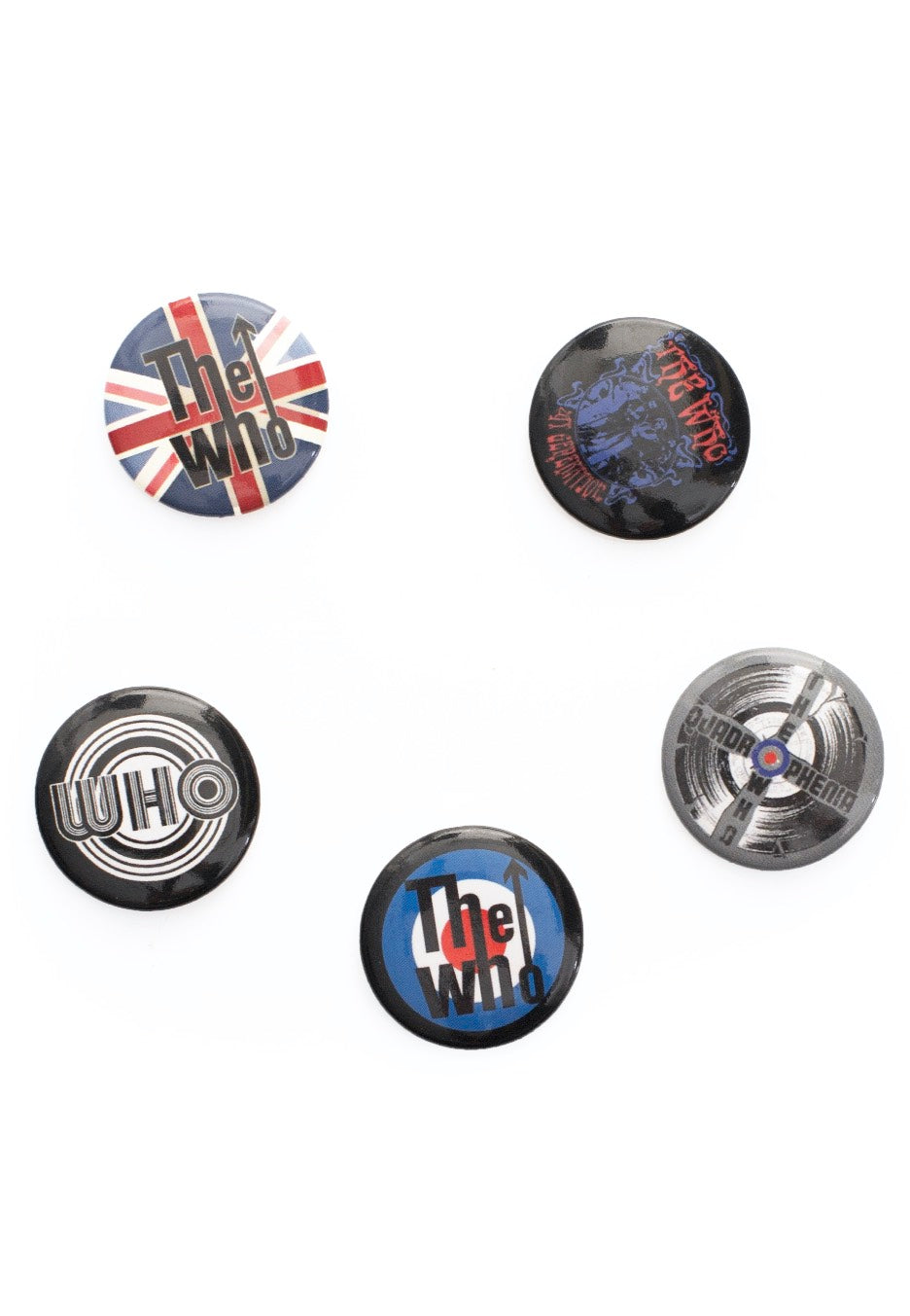 The Who - Quadrophenia Pack Of 5 - Button Set | Neutral-Image