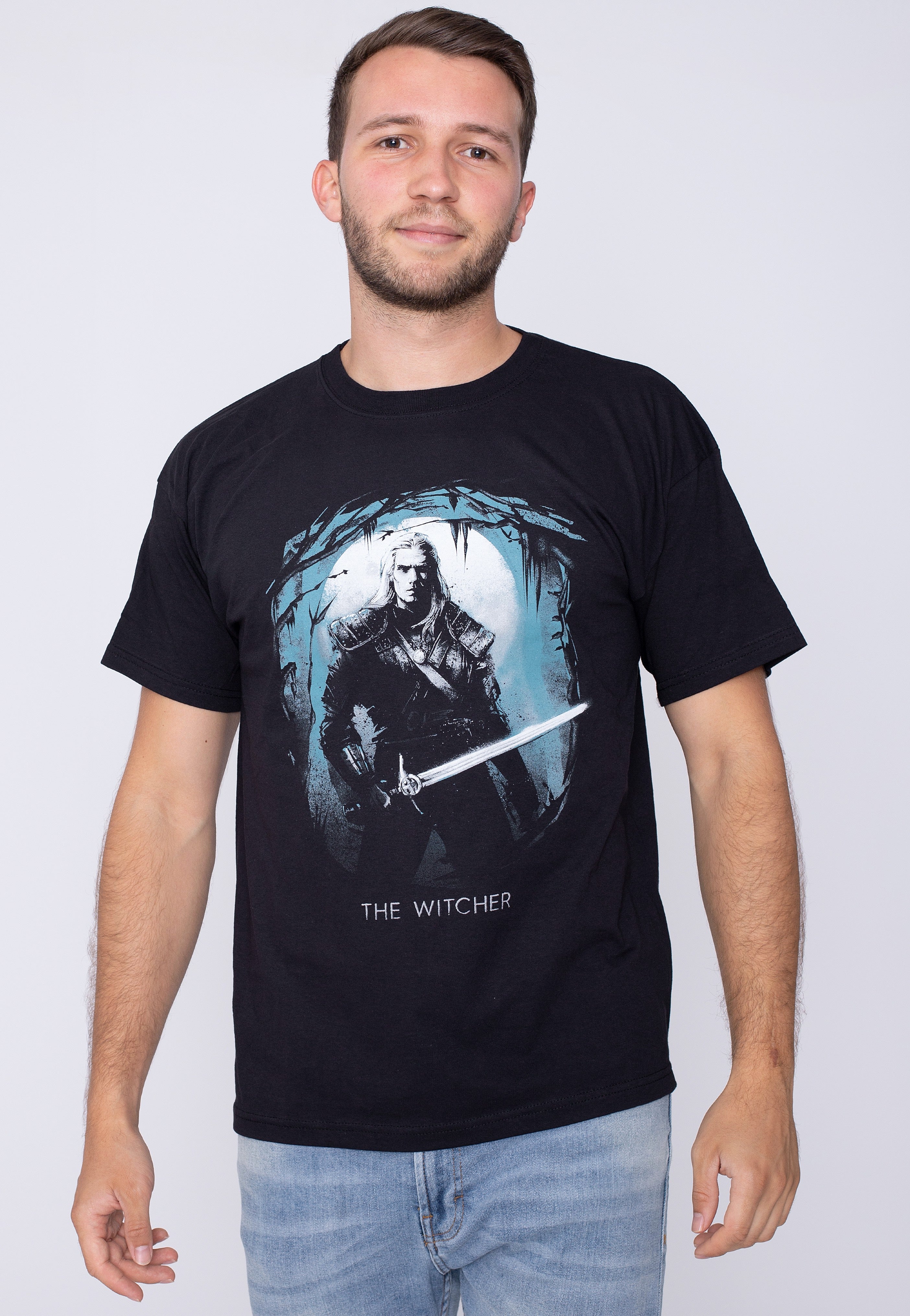 The Witcher - Silhouette Moon - T-Shirt | Men-Image