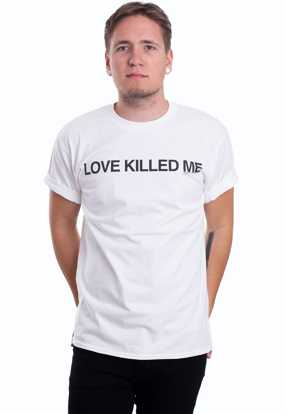 THFKDLF - Killed Me White - T-Shirt | Men-Image