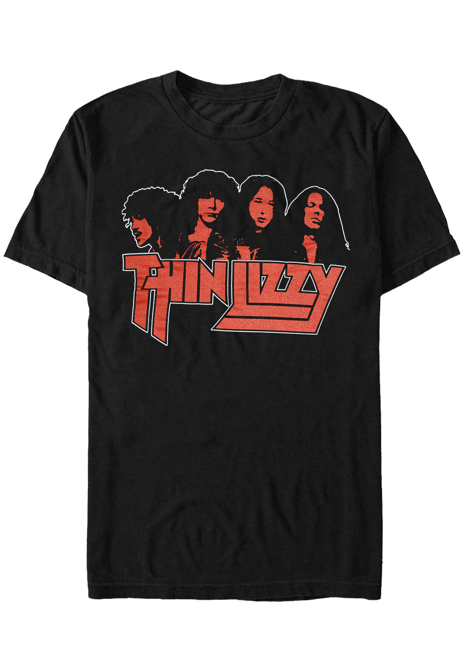 Thin Lizzy - Band Photo Logo - T-Shirt | Neutral-Image