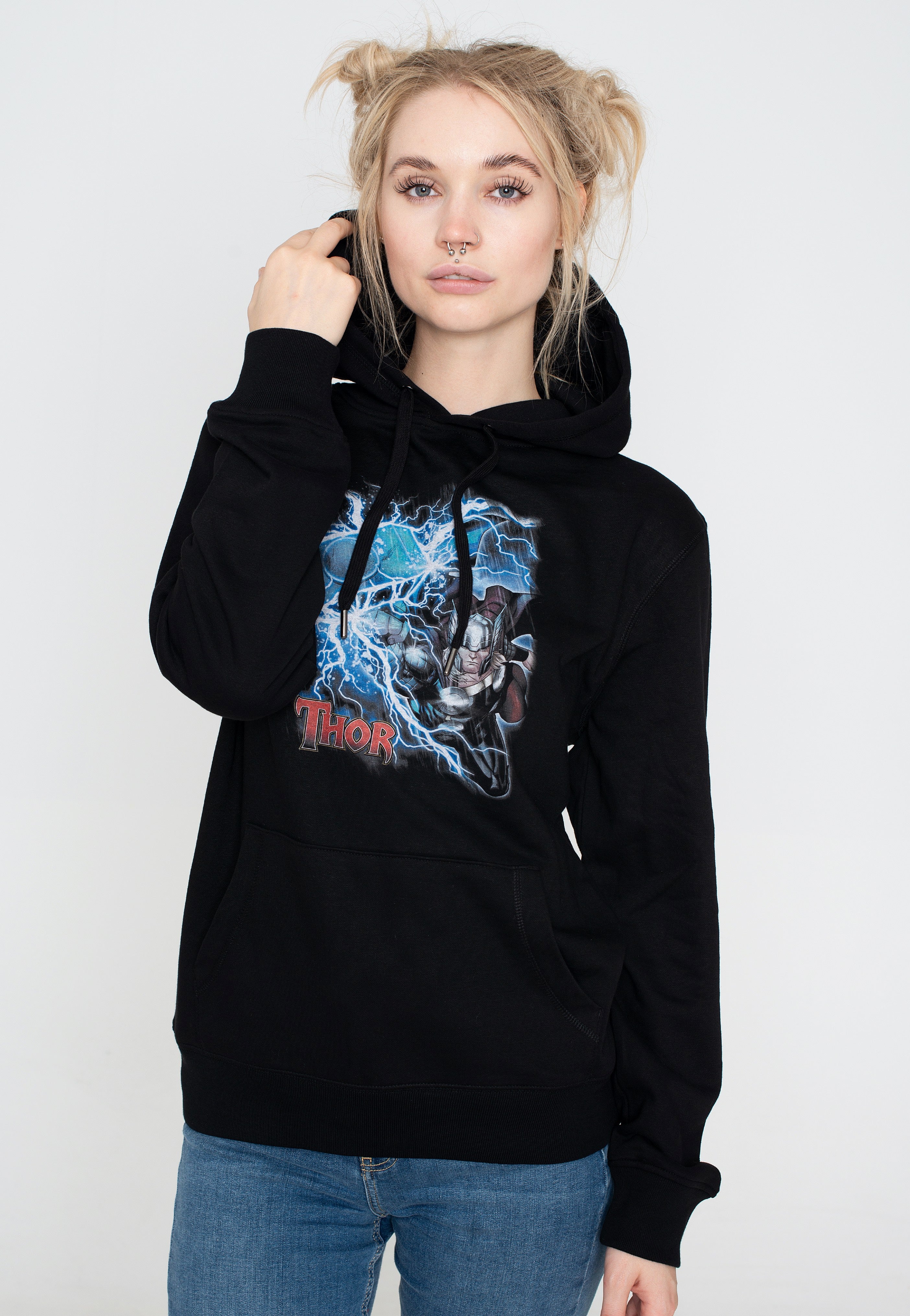 Thor - Lightning Hammer - Hoodie | Women-Image