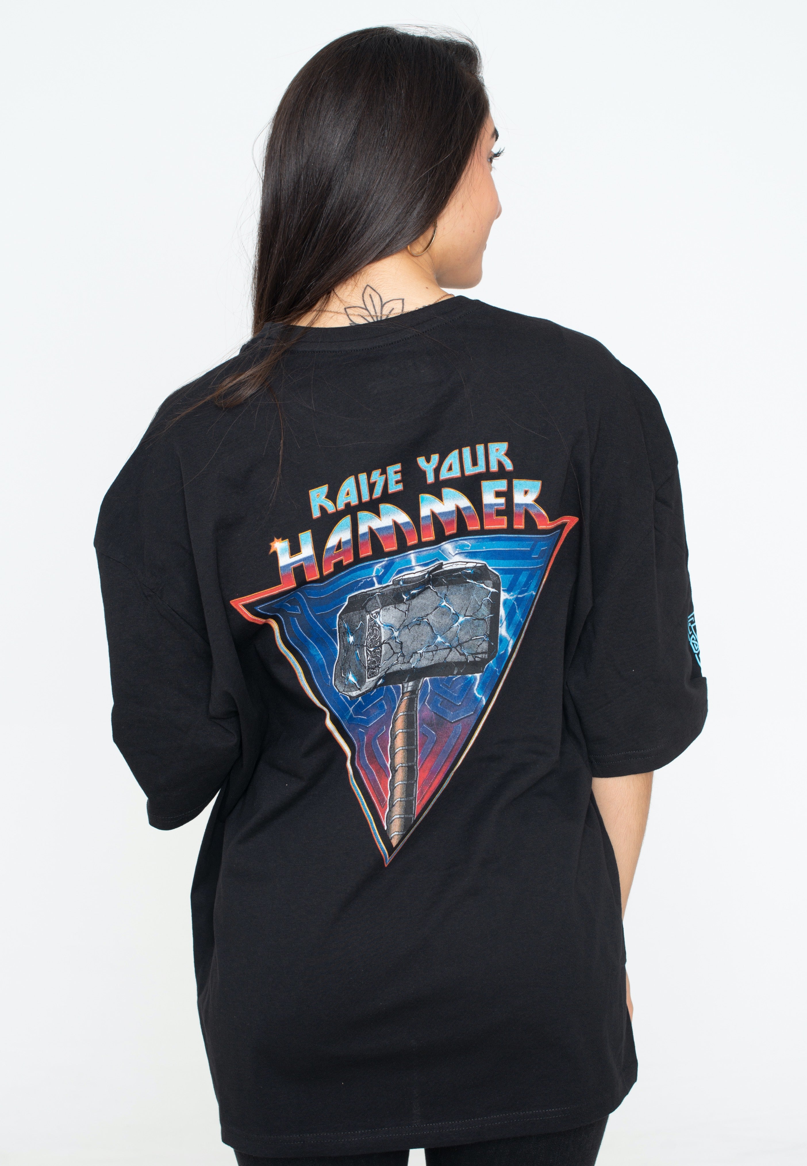 Thor - Love And Thunder: Raise Your Hammer Oversized - T-Shirt | Women-Image