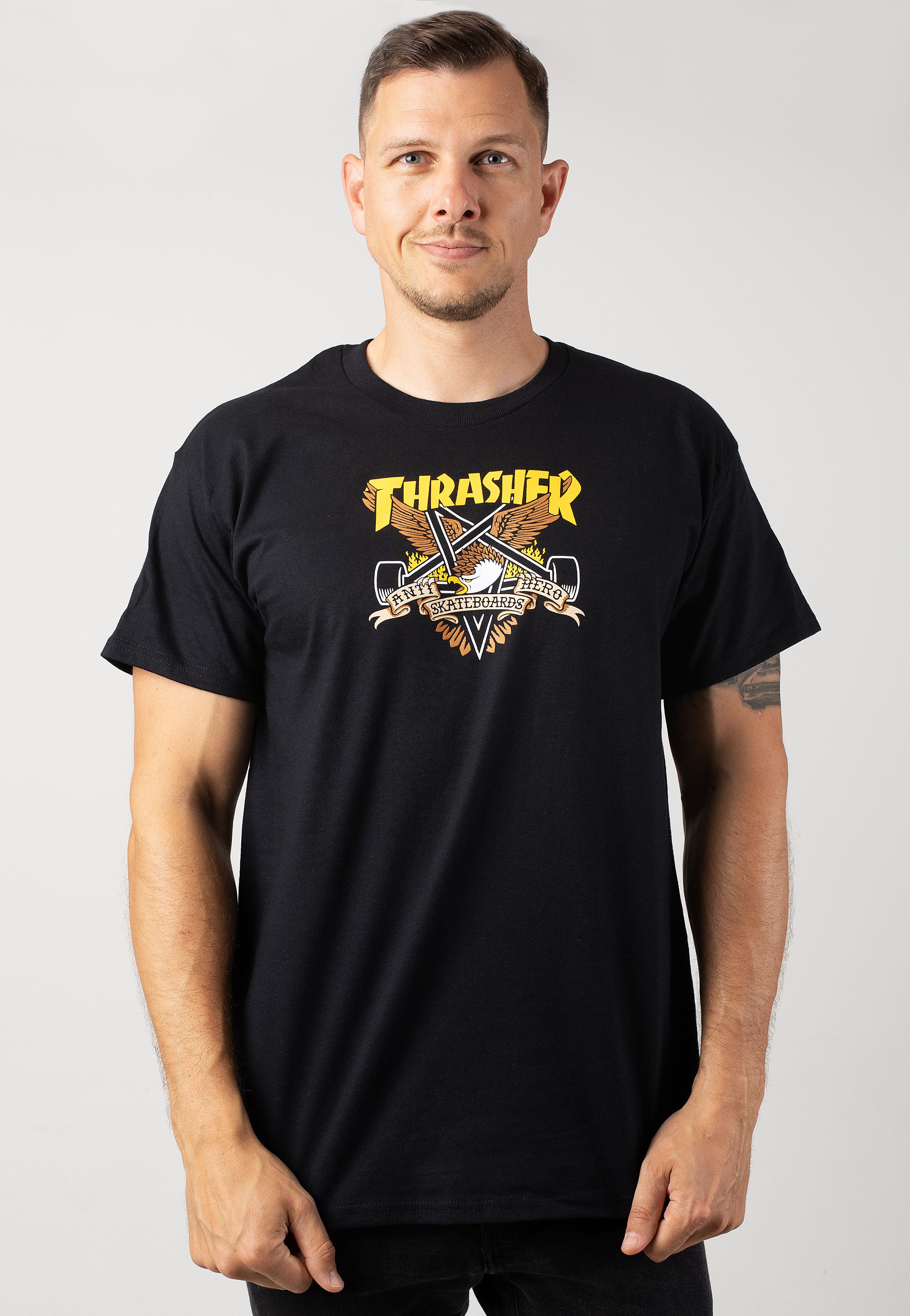 Thrasher x Antihero - Eaglegram Black - T-Shirt | Men-Image