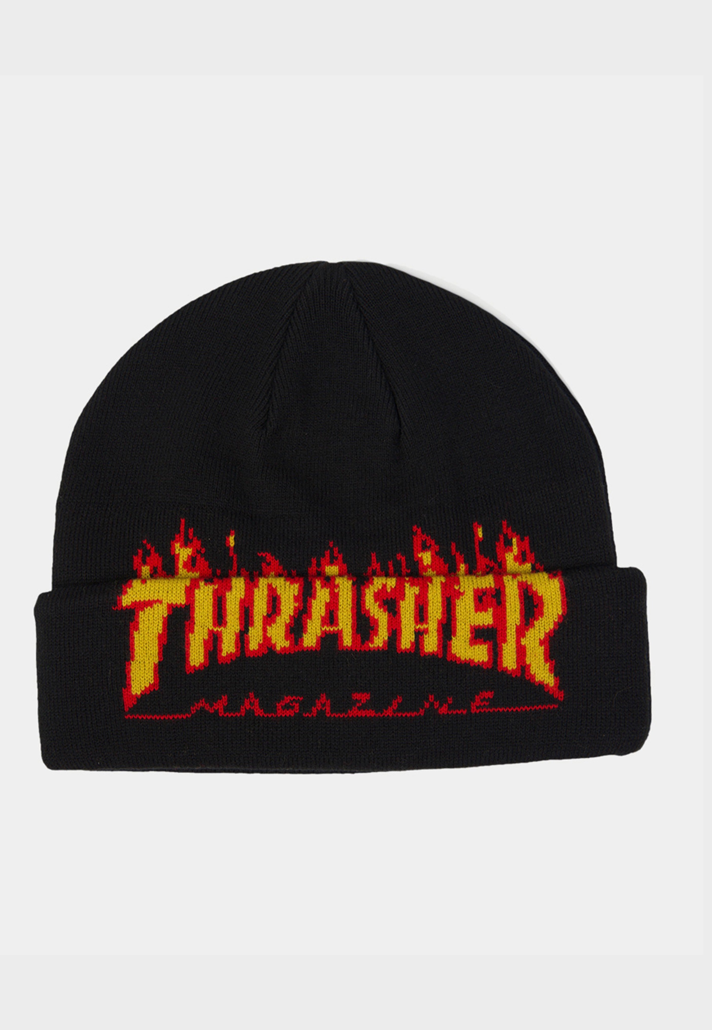 Thrasher - Flame Fold Black - Beanie | Neutral-Image