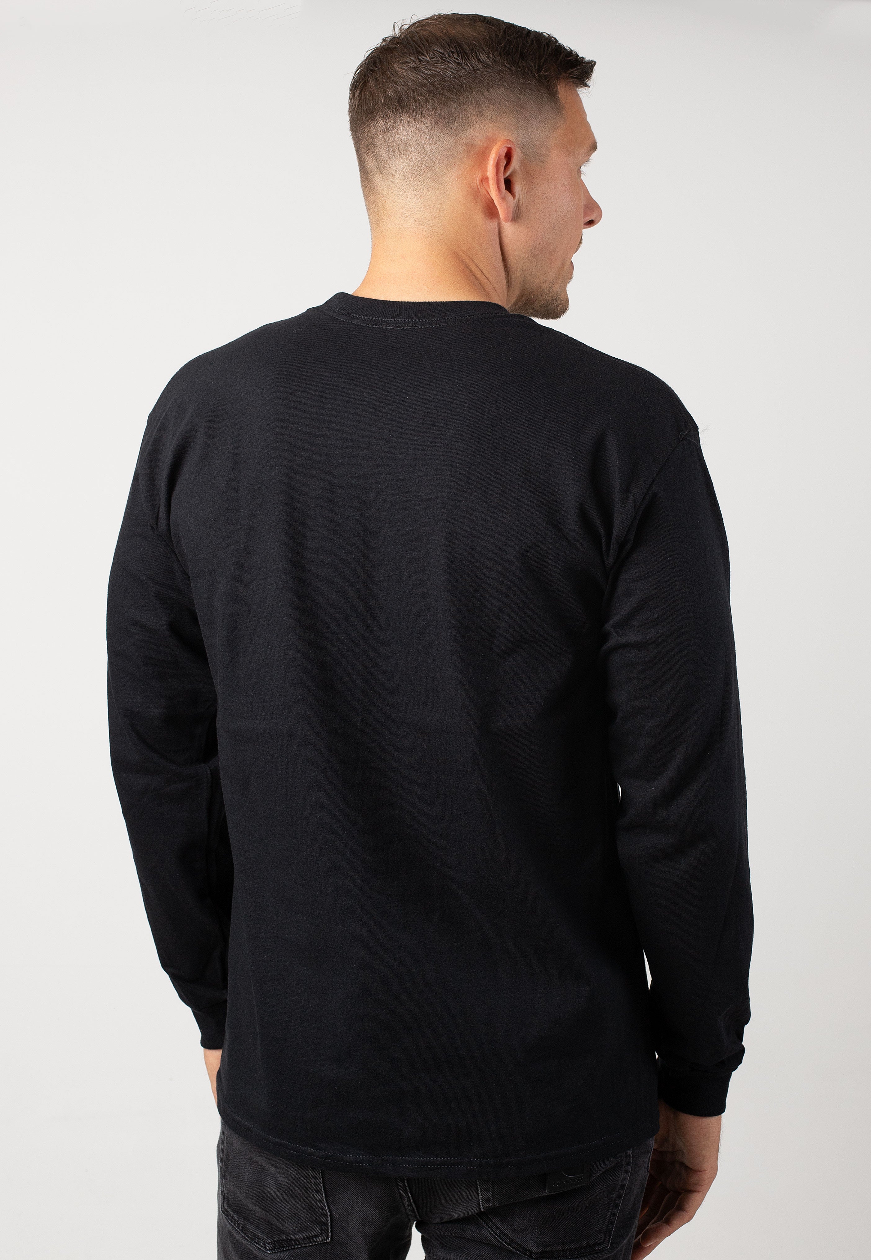 Thrasher x Antihero - Mag Banner Black - Longsleeve | Men-Image