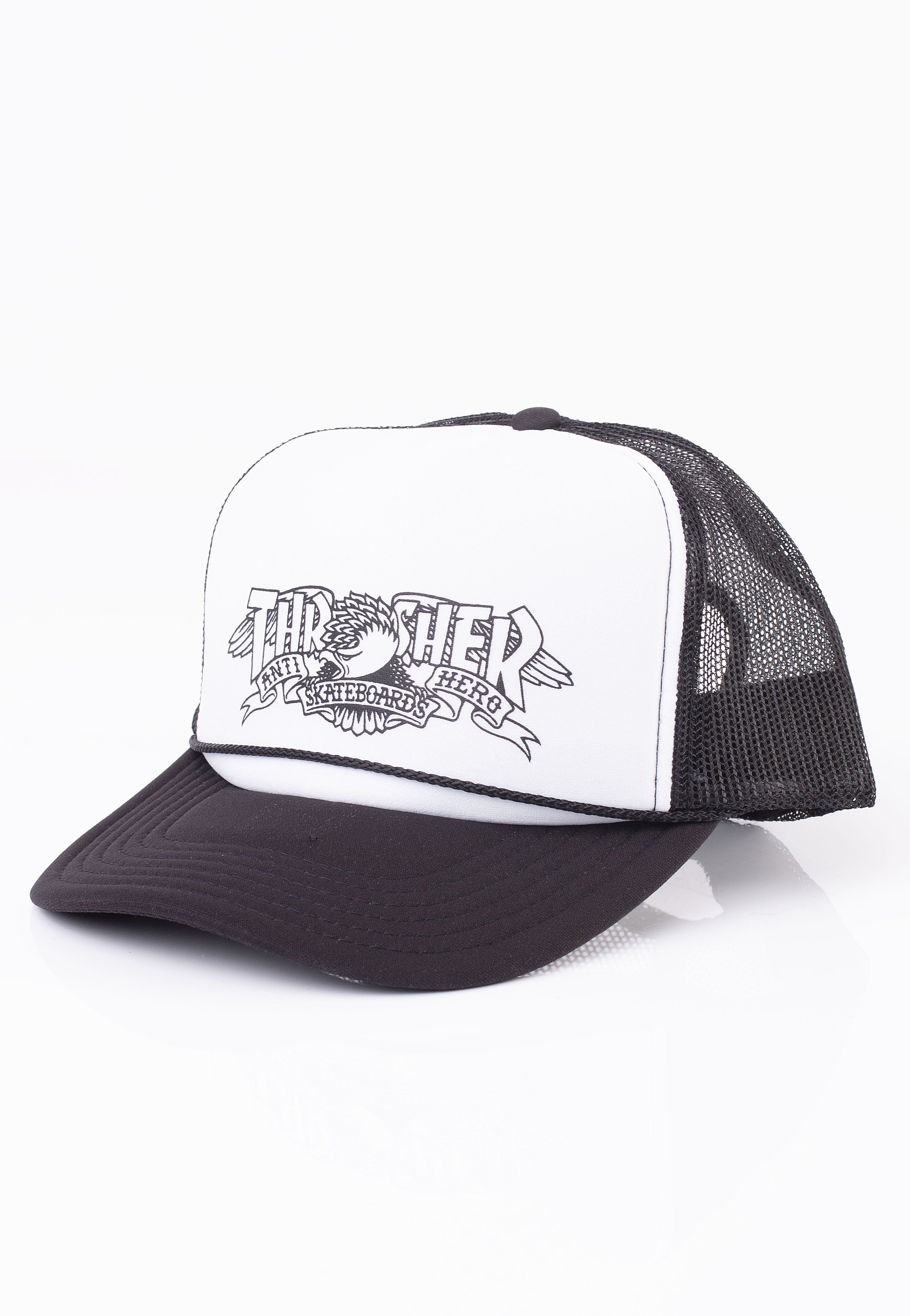 Thrasher x Antihero - Mag Banner White Black - Cap | Neutral-Image