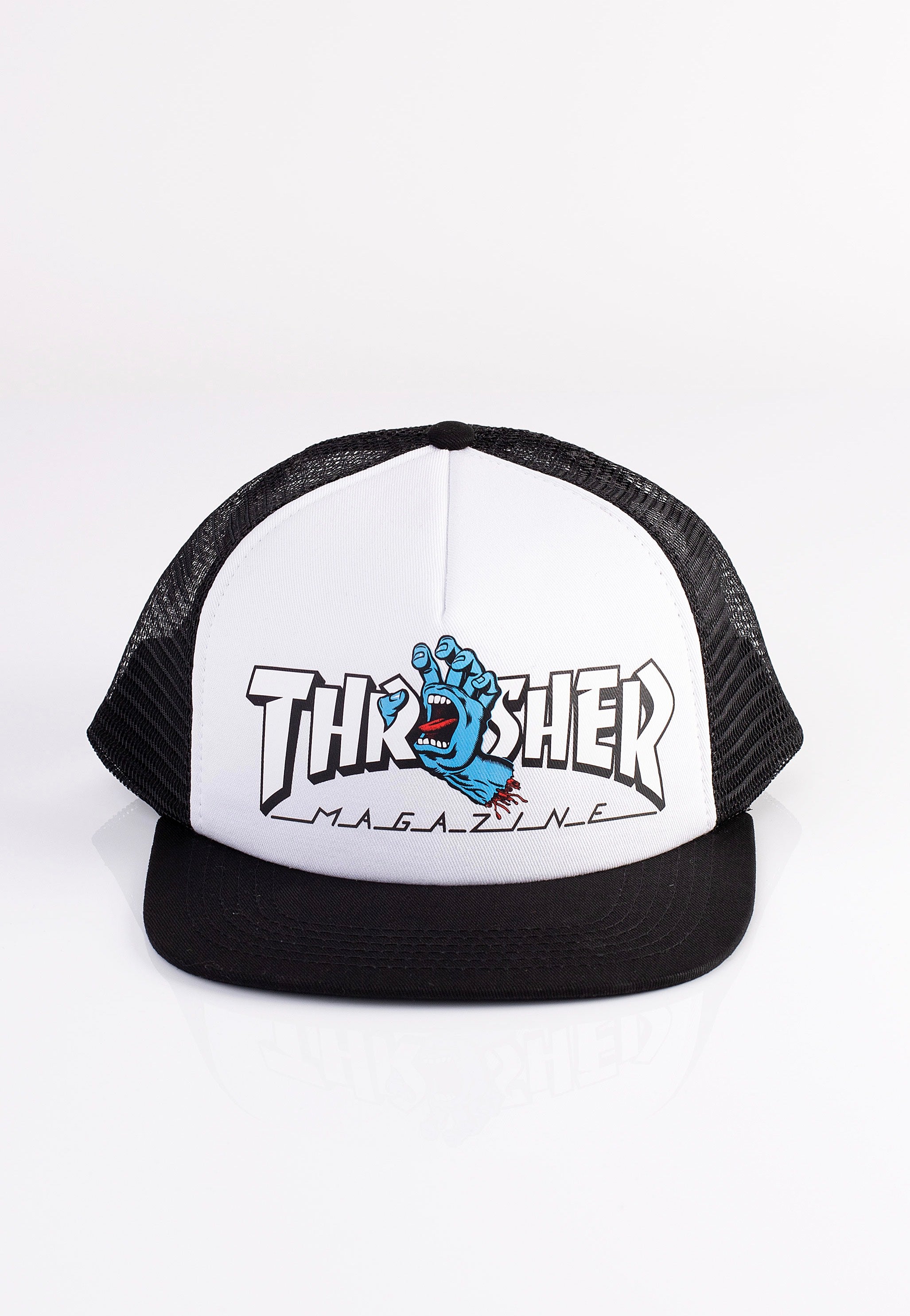 Thrasher x Santa Cruz - Screaming Logo Mesh White/Black - Cap | Neutral-Image