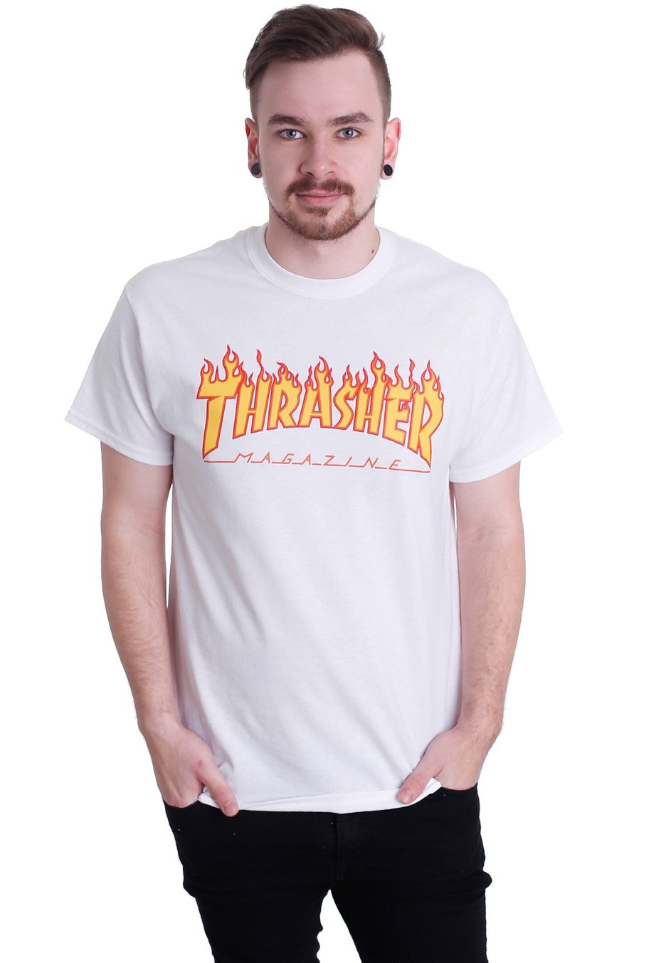 Thrasher - Thrasher Flame White - T-Shirt | Men-Image