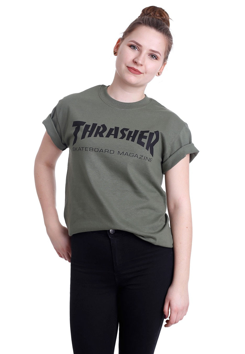 Thrasher - Thrasher Skate-Mag Army - T-Shirt | Women-Image