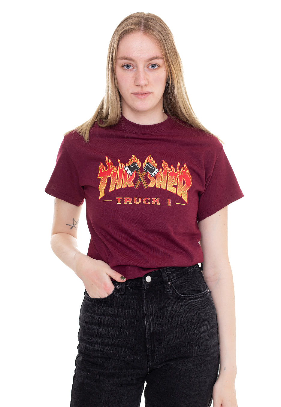 Thrasher - Truck 1 Maroon - T-Shirt | Women-Image