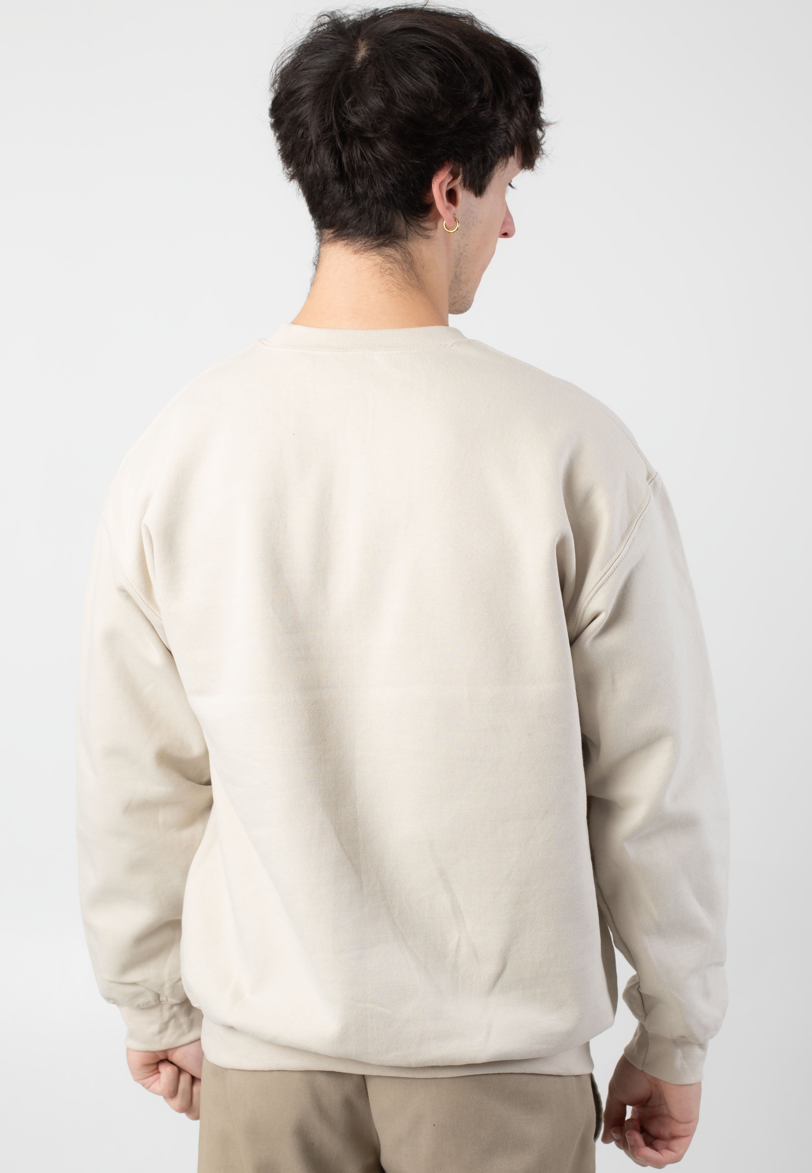 Thrown - Embroidered Extended Pain Sand - Sweater | Men-Image