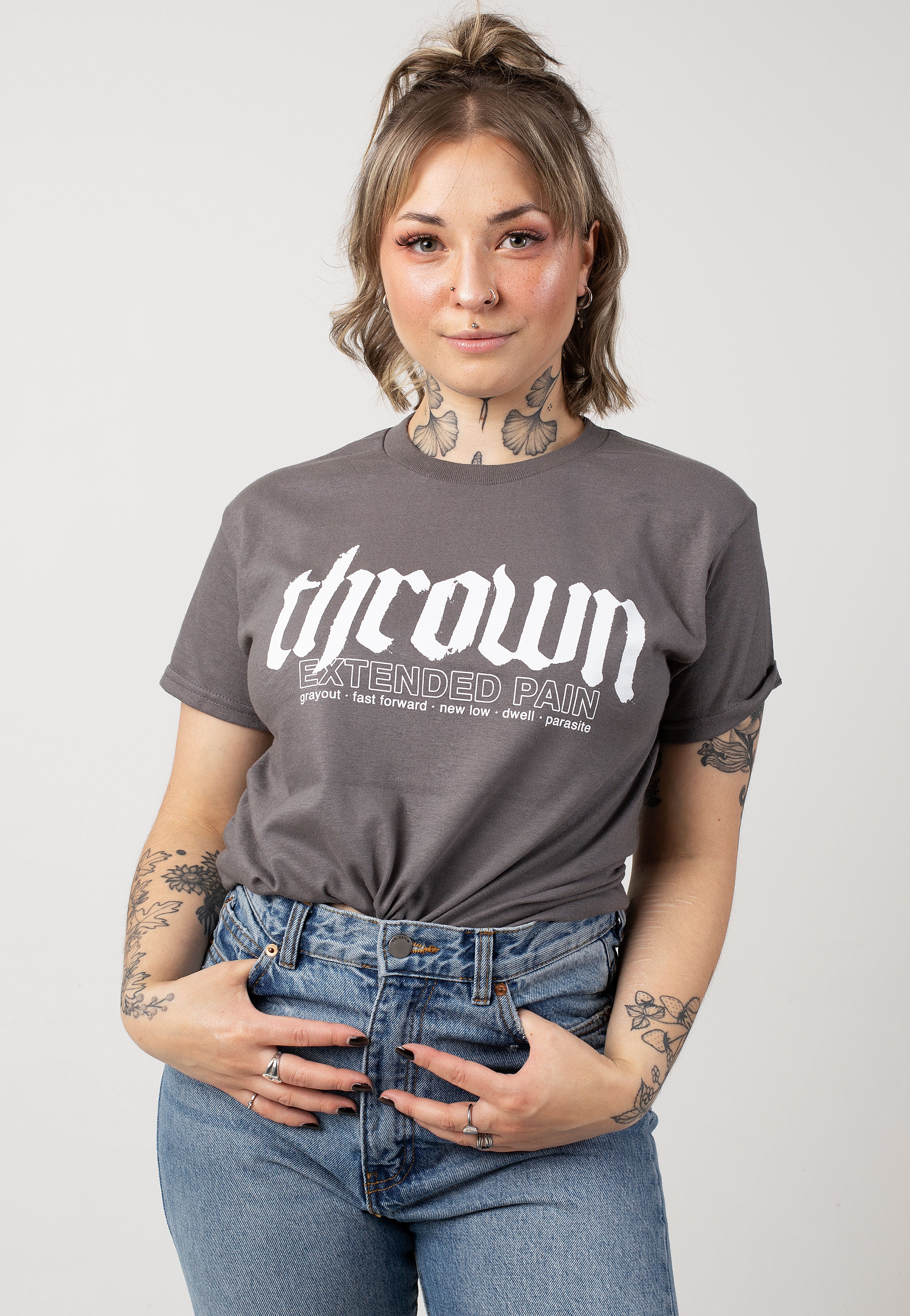 Thrown - Extended Pain Charcoal - T-Shirt | Women-Image