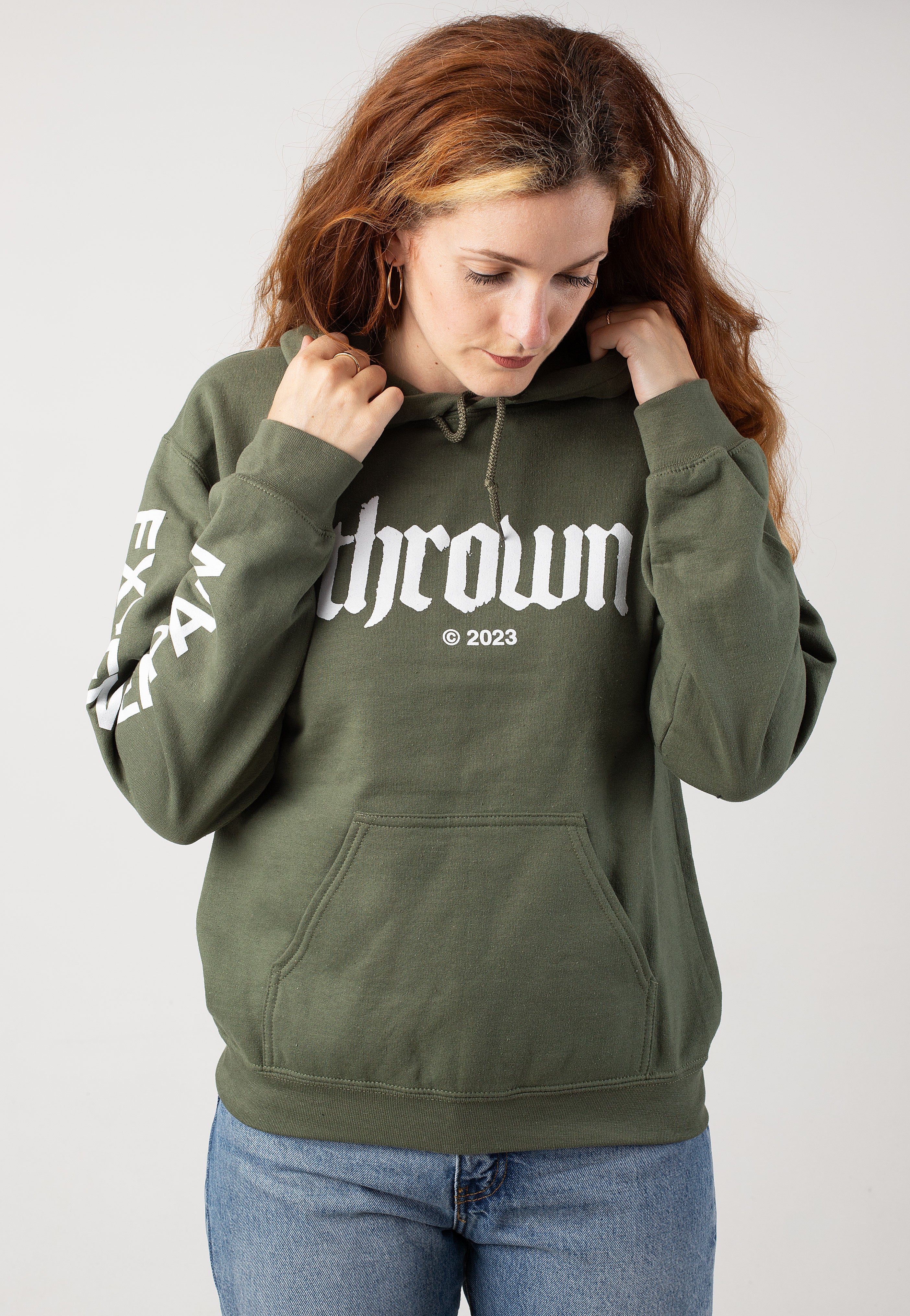 Thrown - Logo C 2023 Military Green - Hoodie | Women-Image