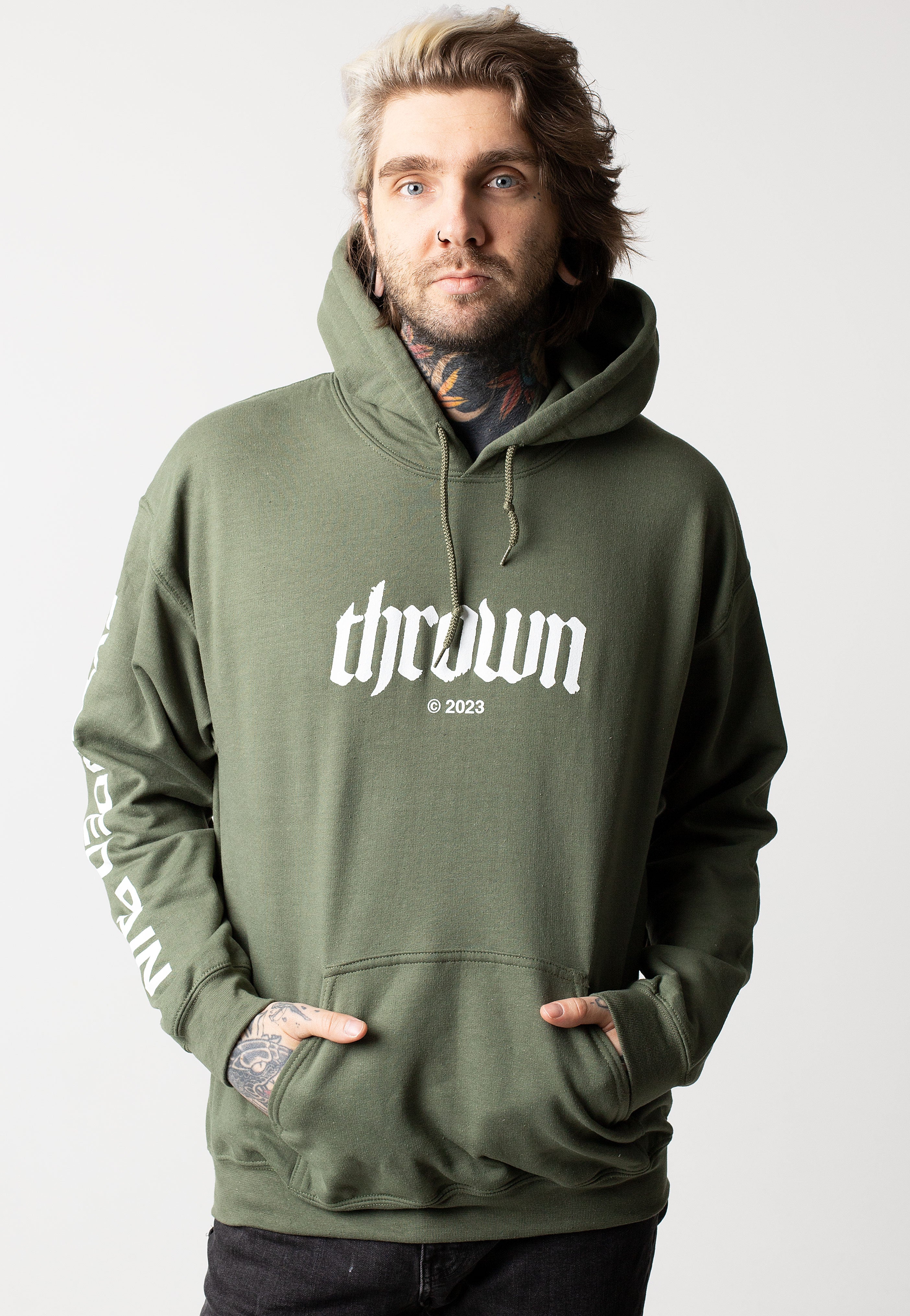 Thrown - Logo C 2023 Military Green - Hoodie | Men-Image