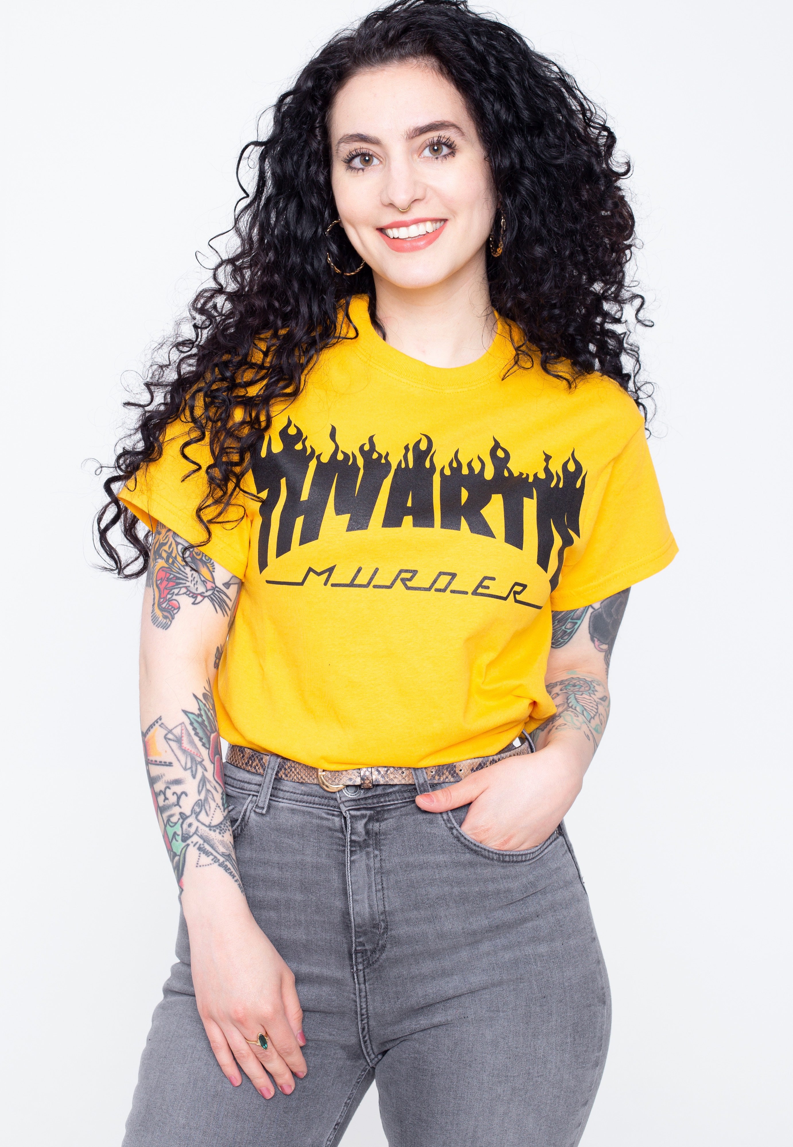 Thy Art Is Murder - Flame Logo Gold - T-Shirt | Women-Image