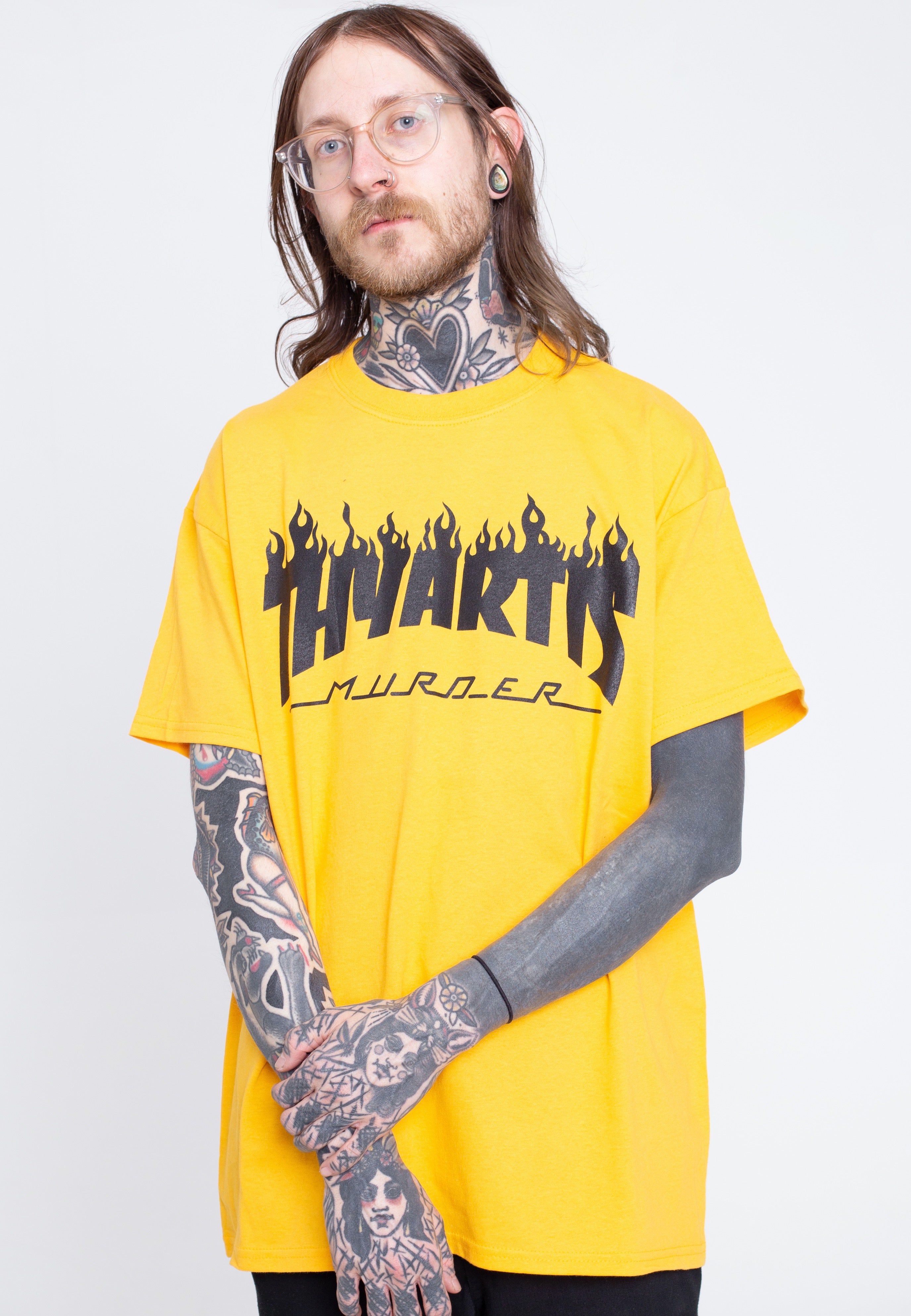 Thy Art Is Murder - Flame Logo Gold - T-Shirt | Men-Image