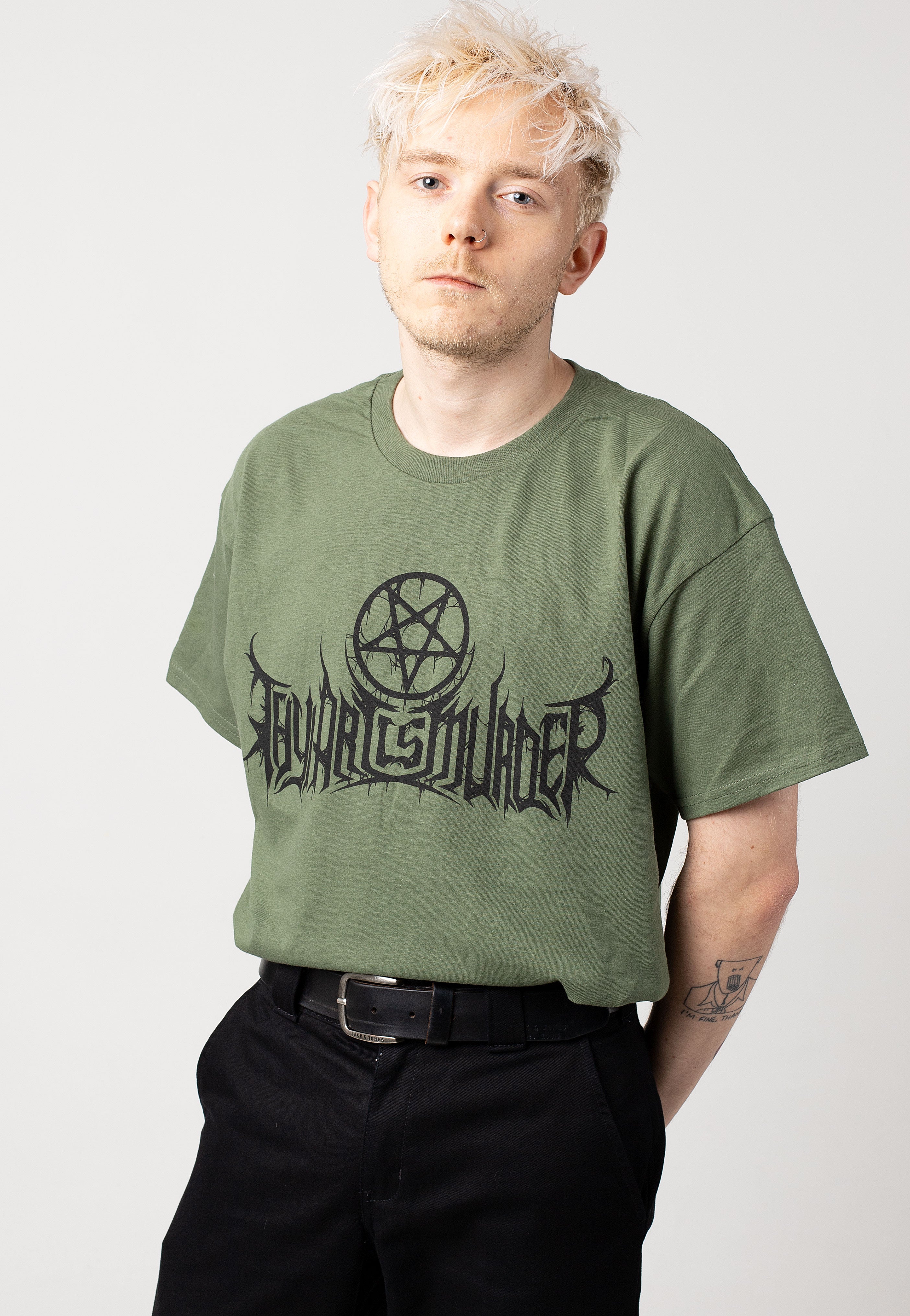 Thy Art Is Murder - Logo Military Green - T-Shirt | Men-Image