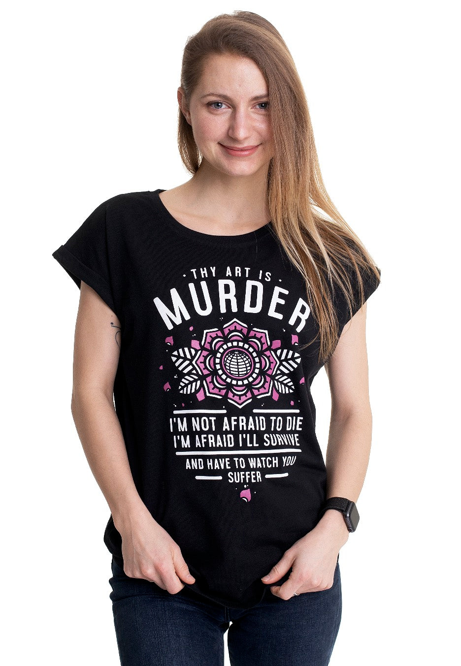 Thy Art Is Murder - Not Afraid Extended Shoulder - Girly | Women-Image