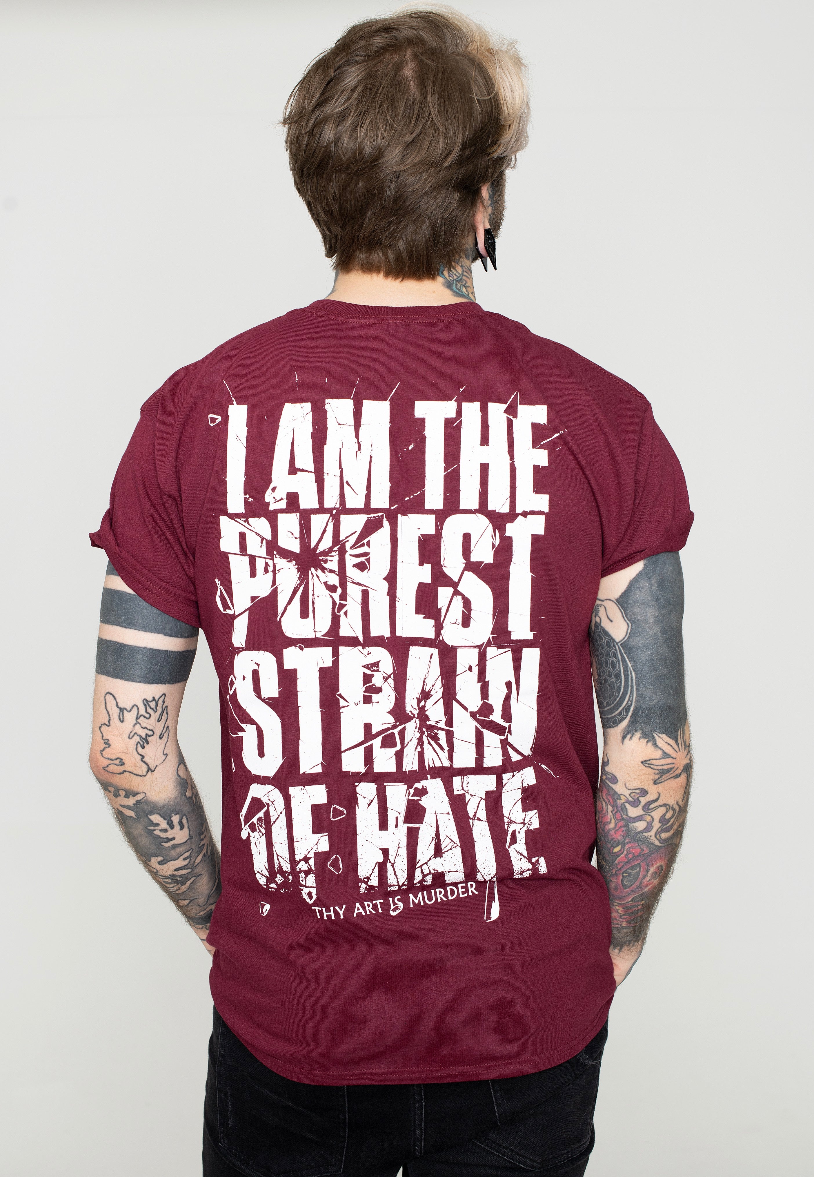 Thy Art Is Murder - Pure Burgundy - T-Shirt | Men-Image