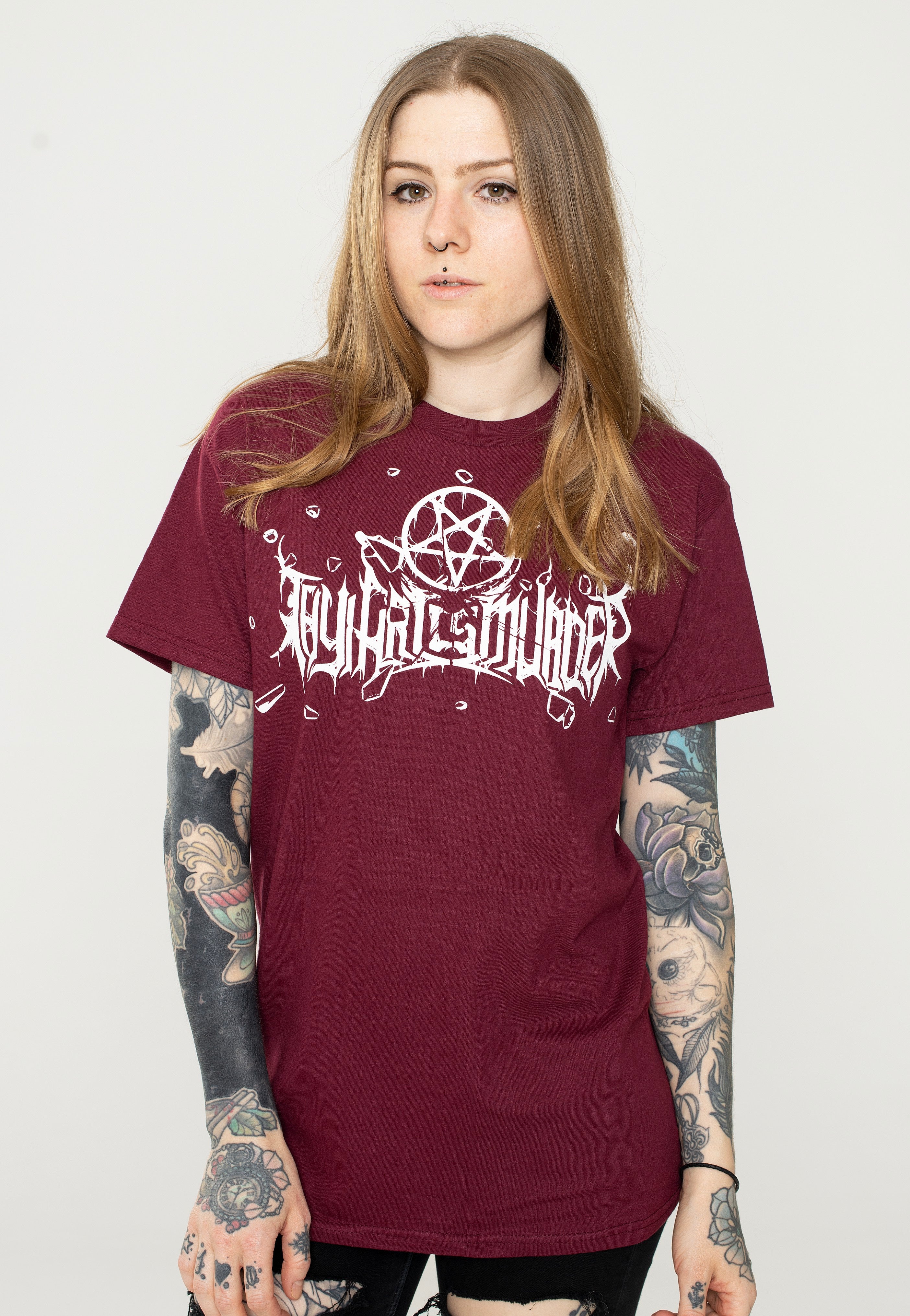 Thy Art Is Murder - Pure Burgundy - T-Shirt | Women-Image