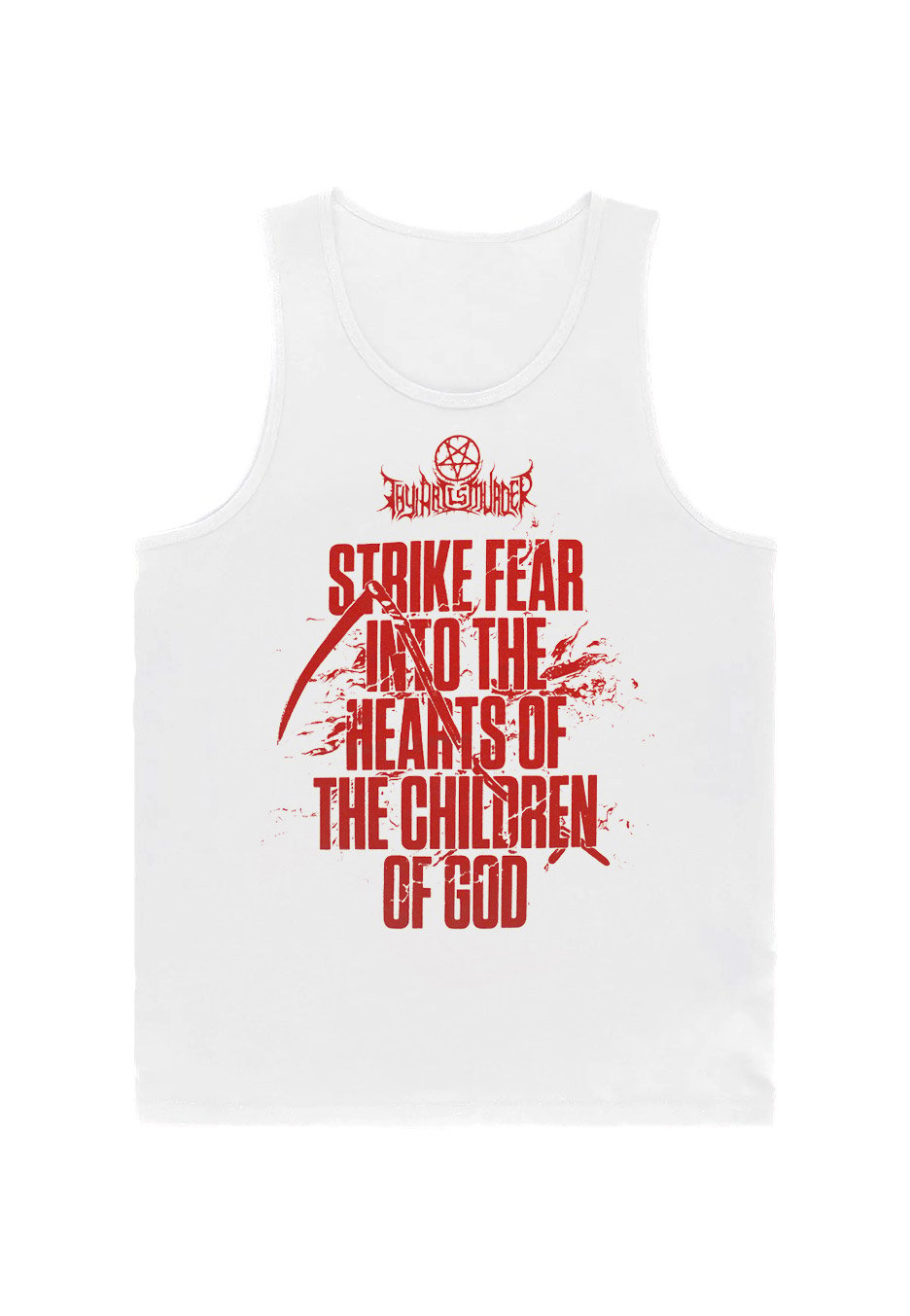 Thy Art Is Murder - Strike Fear White - Tank | Neutral-Image