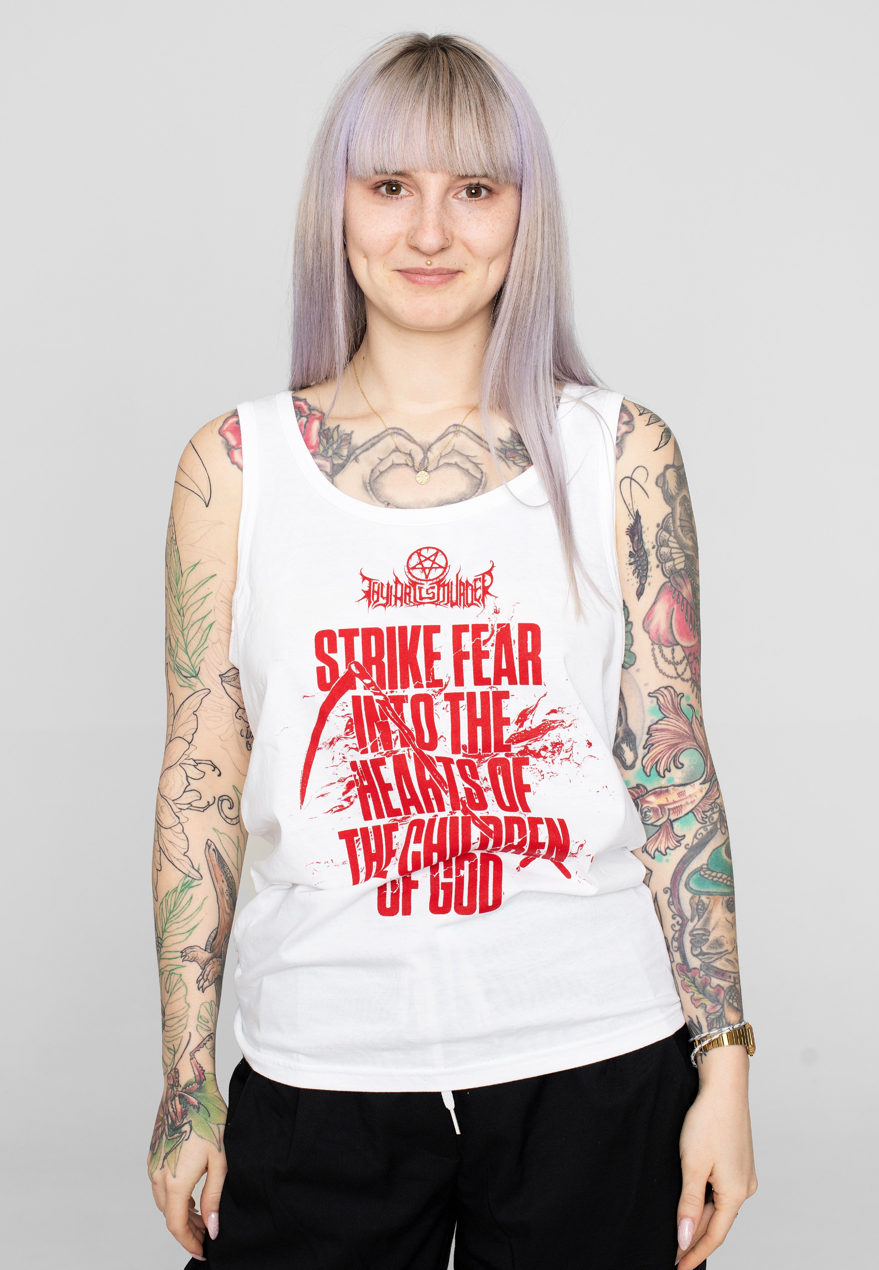 Thy Art Is Murder - Strike Fear White - Tank | Women-Image