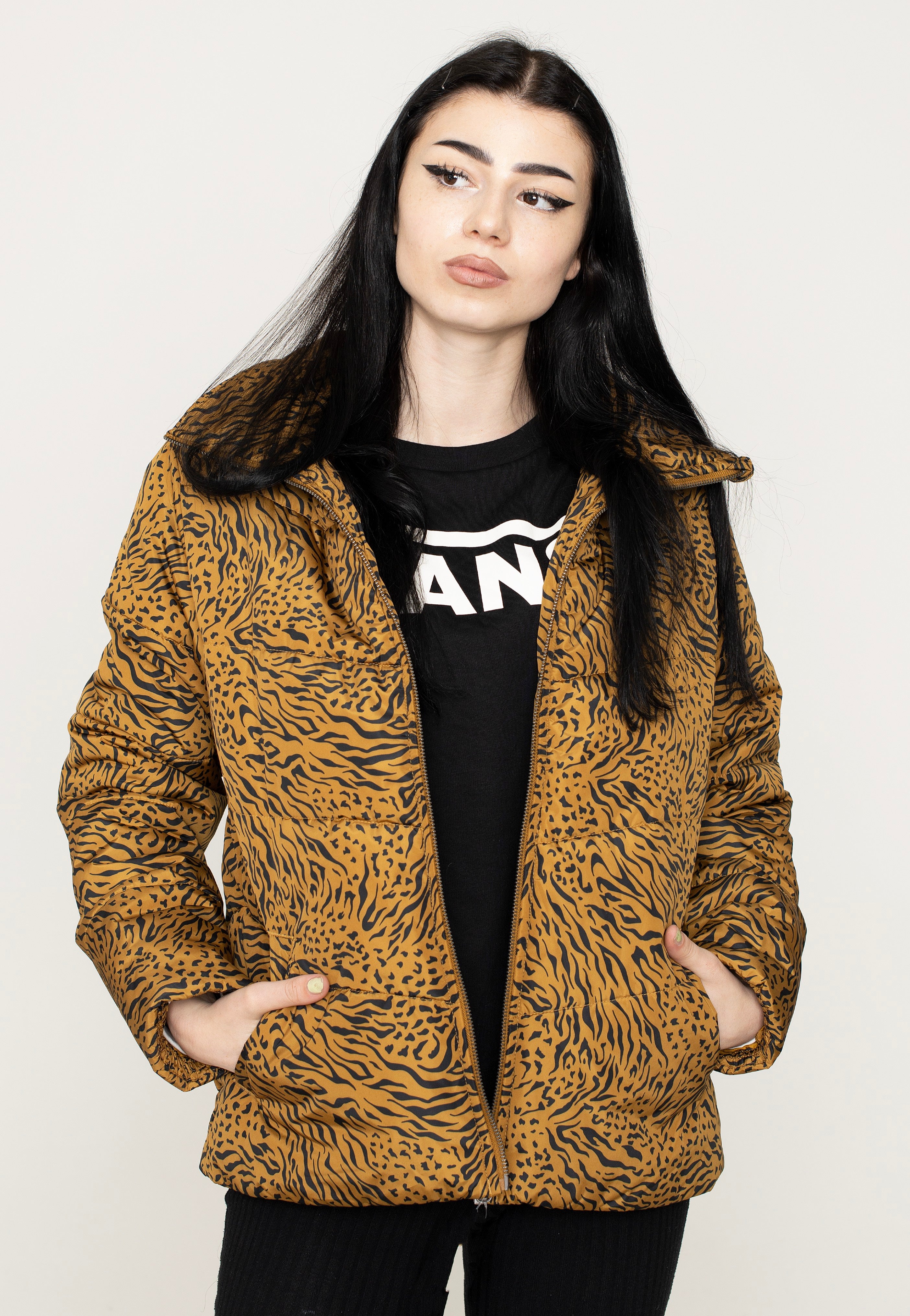 Vans - Foundry Print Puff MTE Golden Brown - Jacket | Women-Image