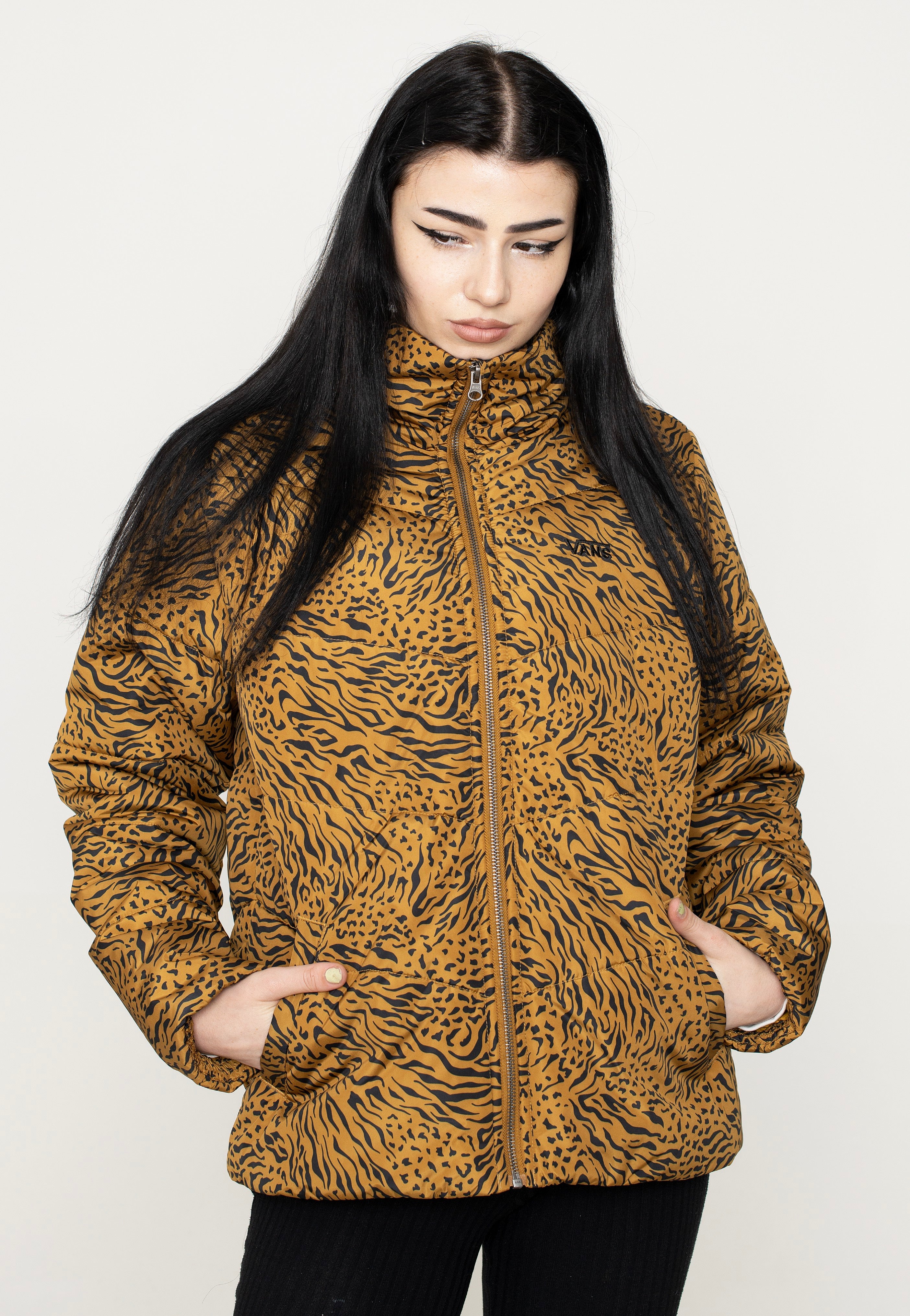 Vans - Foundry Print Puff MTE Golden Brown - Jacket | Women-Image