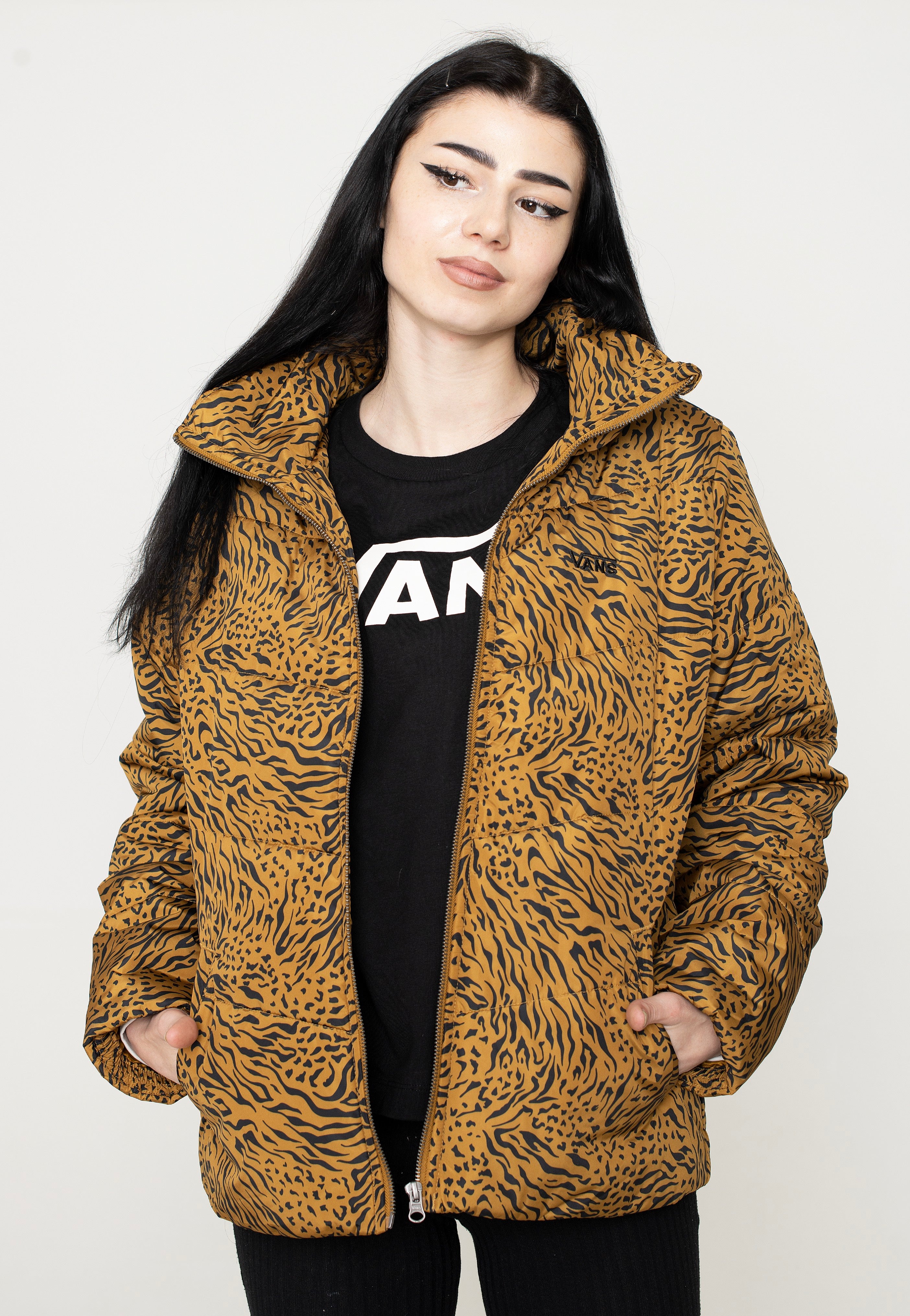 Vans - Foundry Print Puff MTE Golden Brown - Jacket | Women-Image