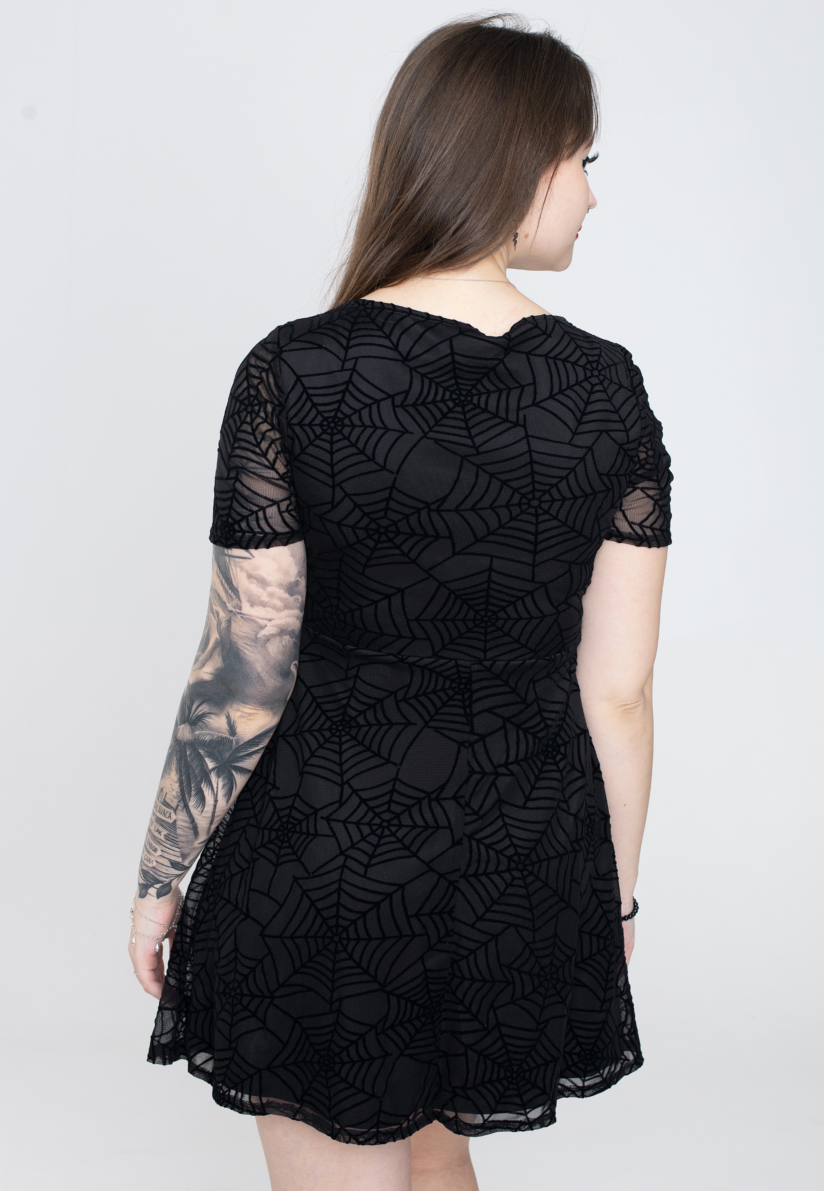 Dark Moon - Tina Spider Mesh Mini - Dress | Women-Image